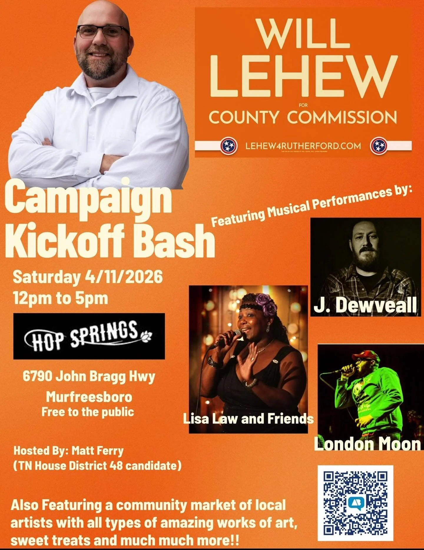 A reminder to come on out to @hopsprings on 4-11! @lisafatzinger @dewveall and @iamlondonmoon will be doing the heavy lifting as far as entertainment goes.  I&rsquo;ll be making the rounds and meeting y&rsquo;all!  Booth space still available if you&