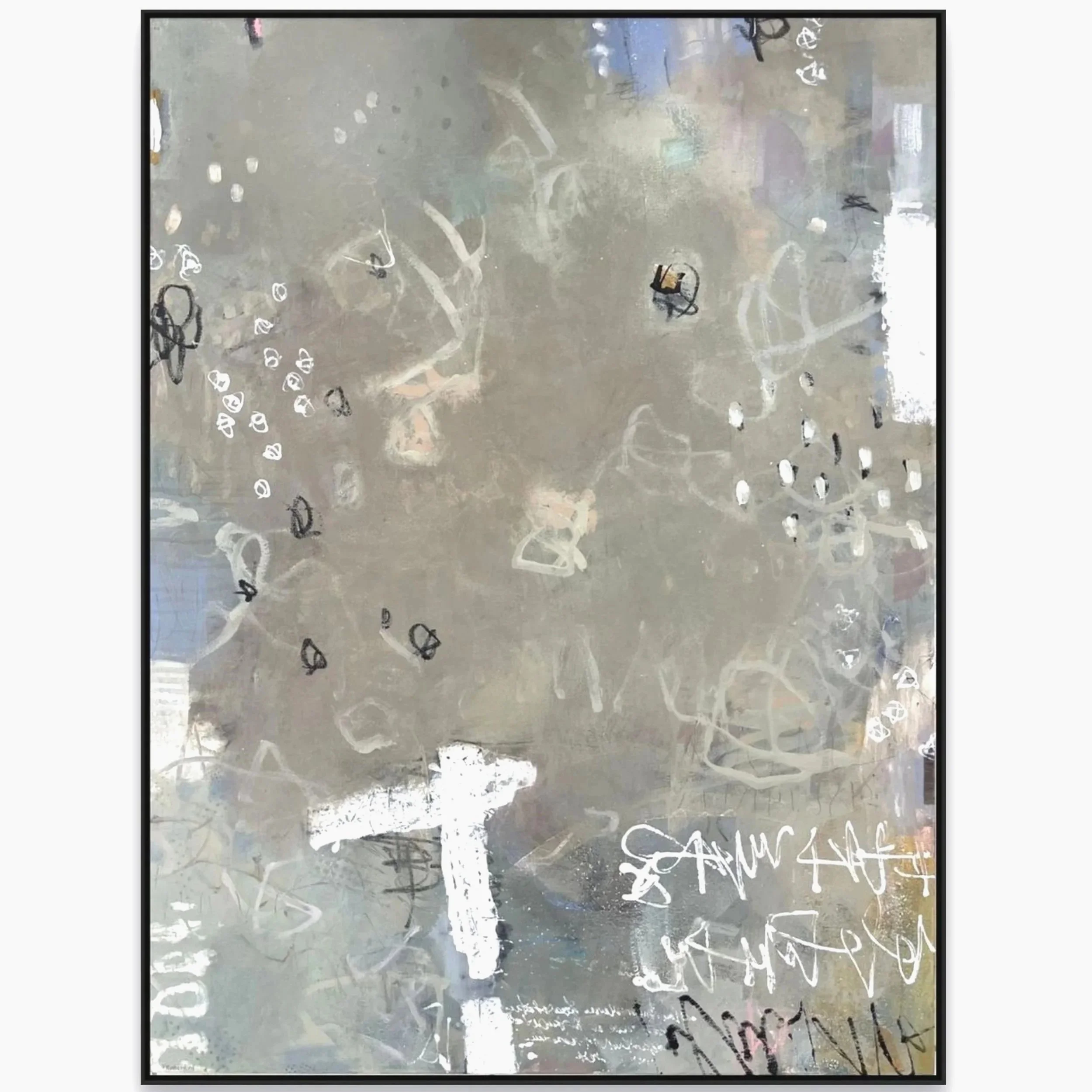 'The Song And Dance Of The Night Garden' - Acrylic and Mixed Media on Canvas Panel - 48 inches x 36 inches
