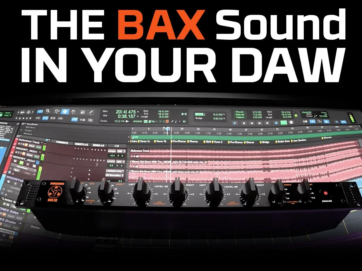 The new BAX EQ Plugin is a total ground-up redesign that brings the life, vibrance, and dimensionality of the Dangerous Music hardware into your DAW.
