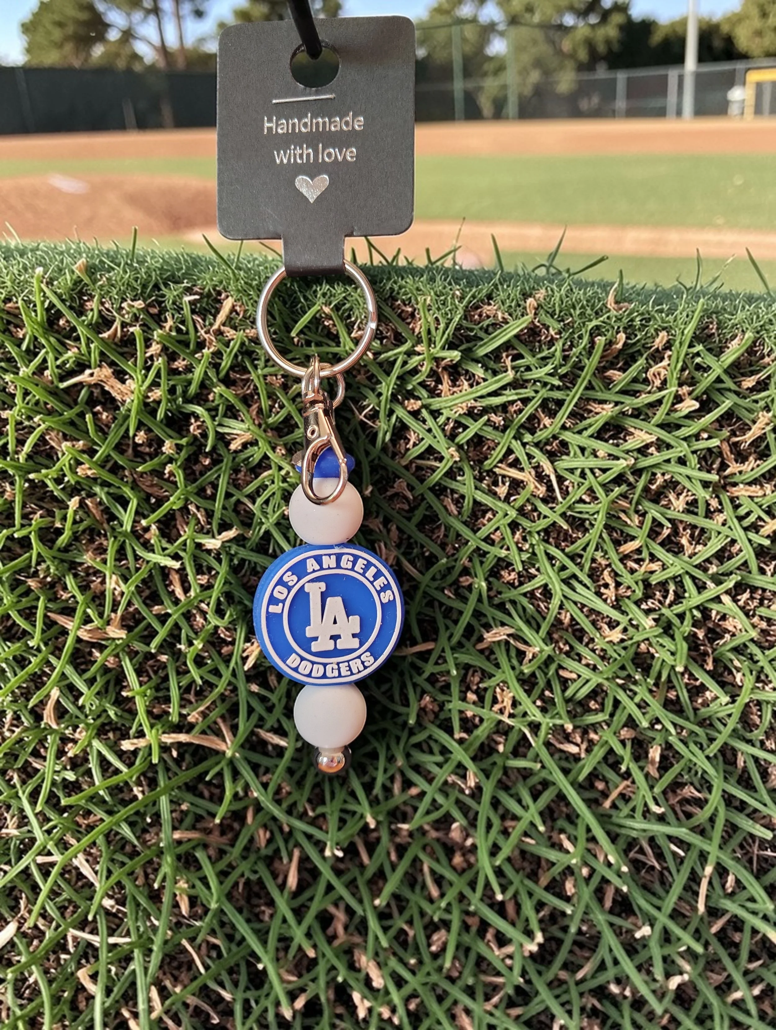 LOS ANGELES DODGERS ROUND KEY CHAIN