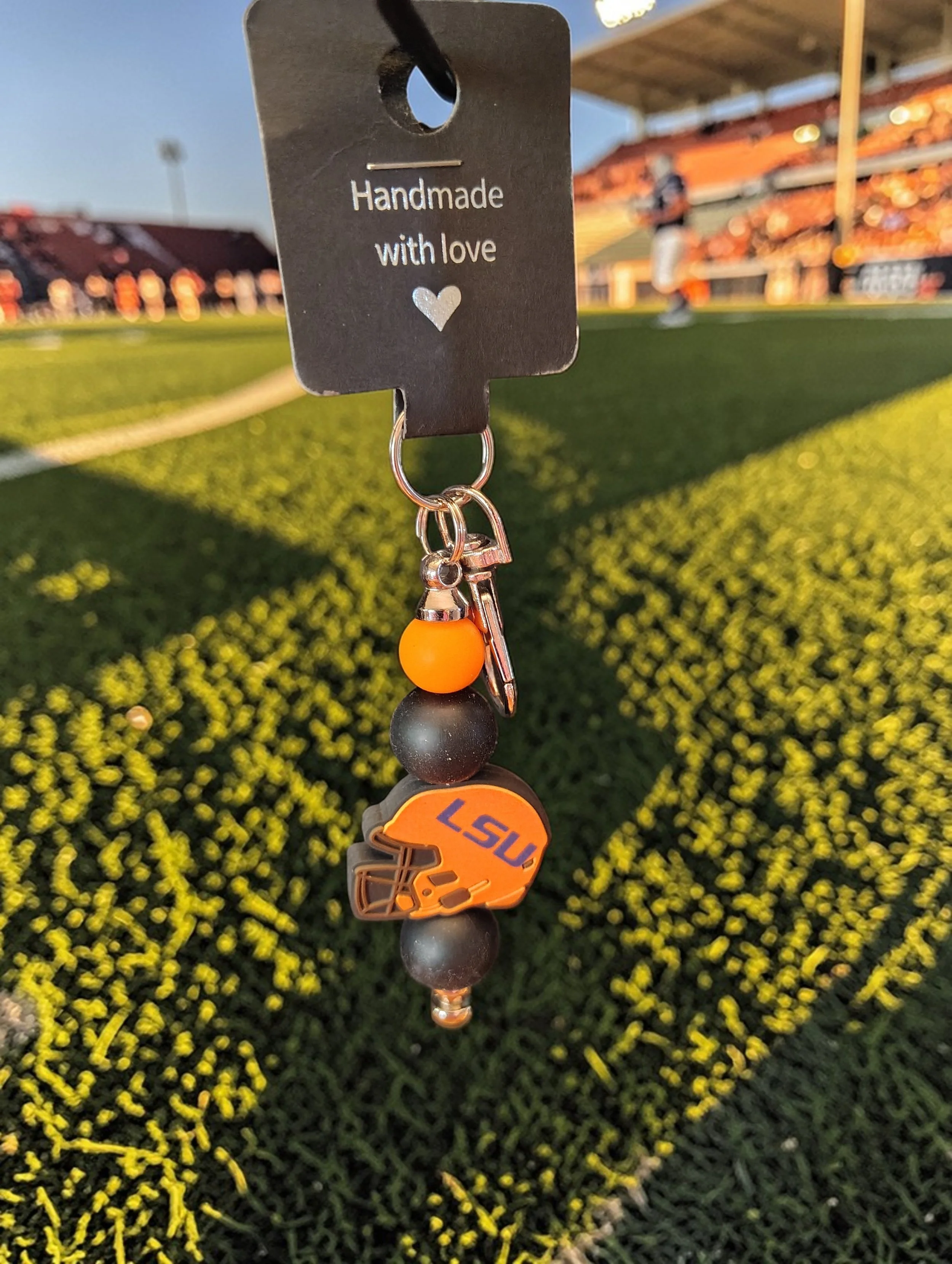 LSU FOOTBALL HELMET KEYCHAIN