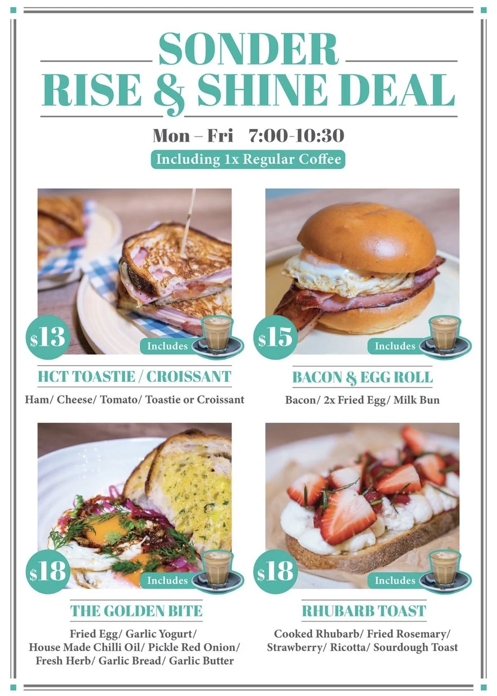 Menu — Sonder Cafe