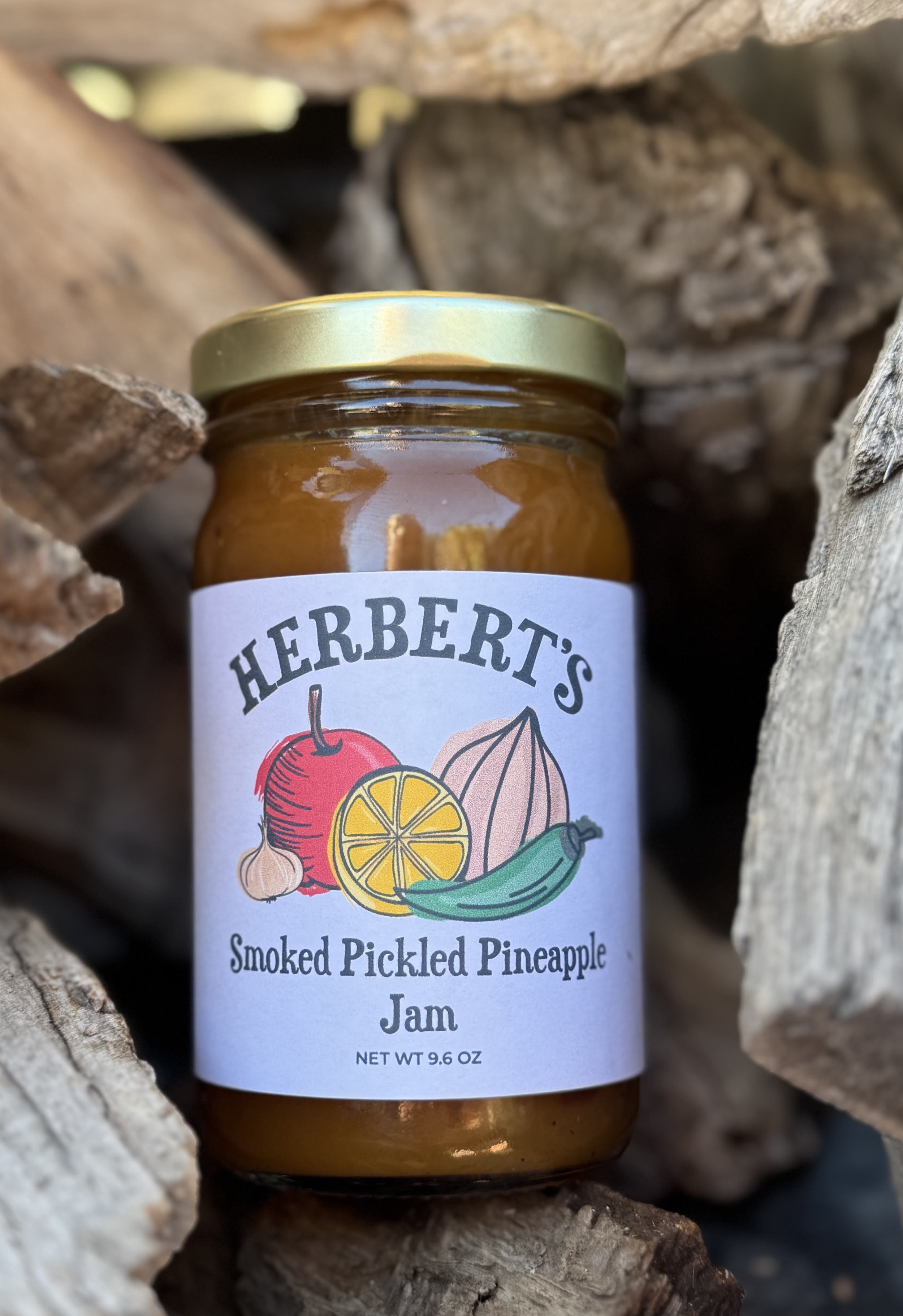 Smoked Pickled Pineapple Jam
