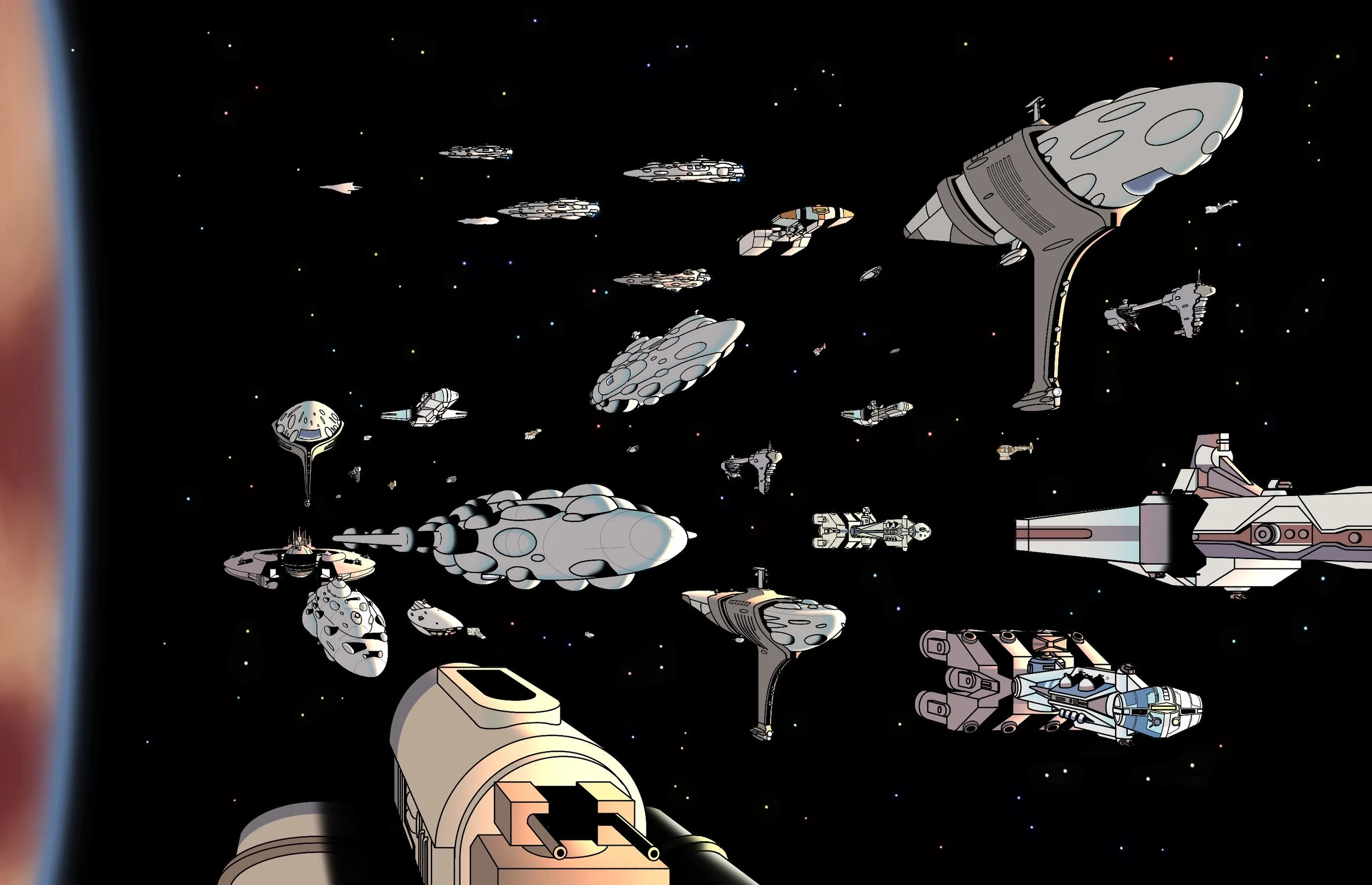 A Rendezvous over Tatooine in 1 ABY