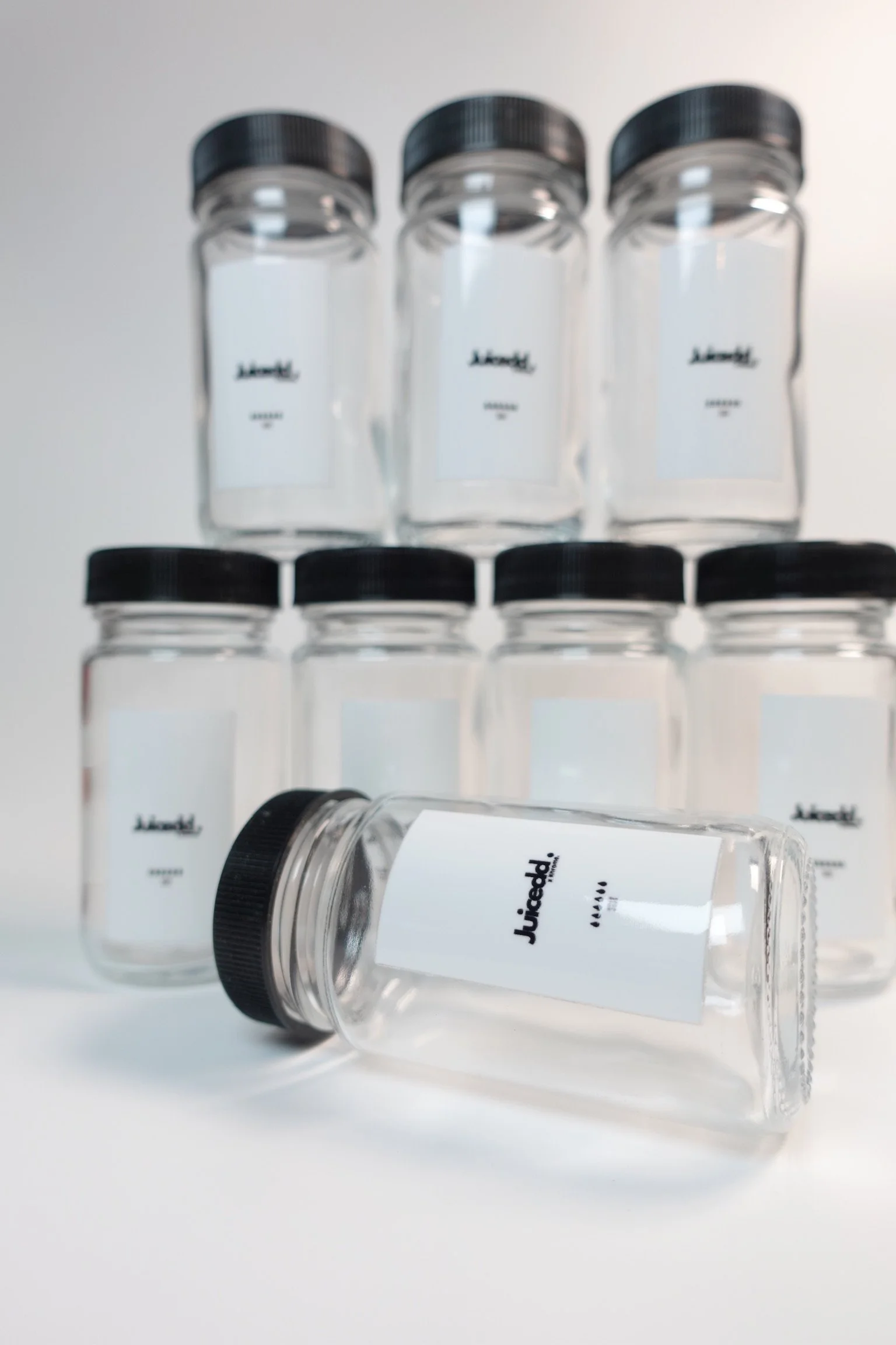 ₭hrome 2oz Reusable Glass Bottles – 7 Pack + 1 FREE