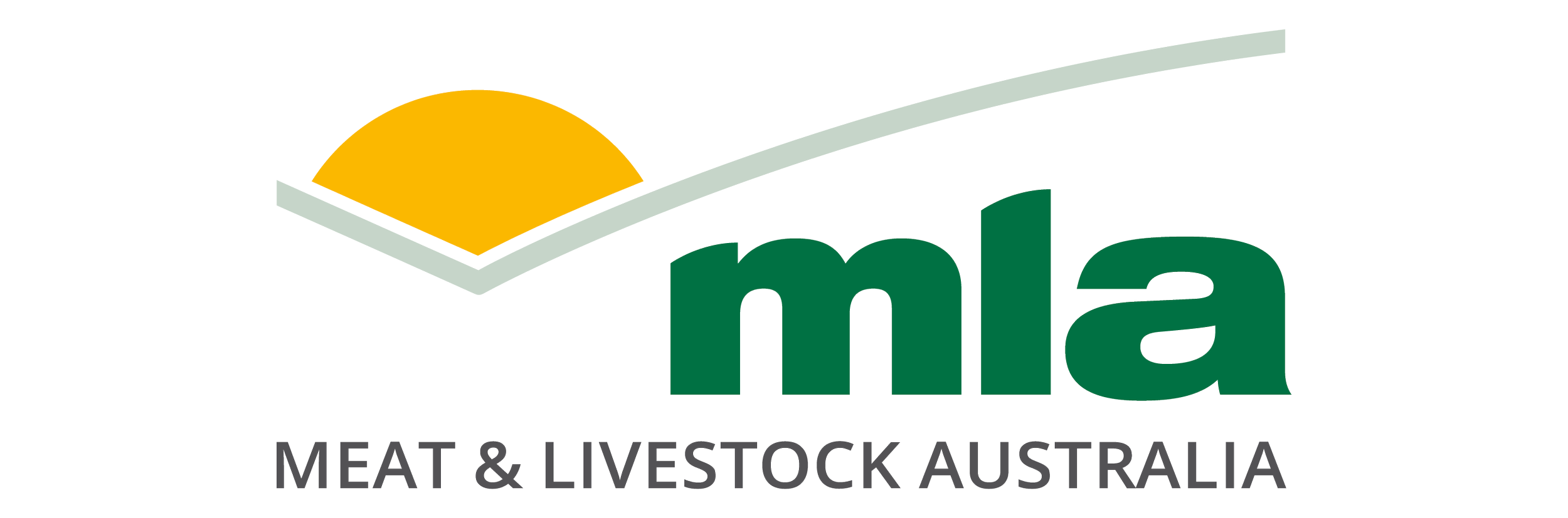 Logo of Meat & Livestock Australia with a stylized sheep's head in orange and green text that reads 'MLA' and underneath, 'Meat & Livestock Australia'.