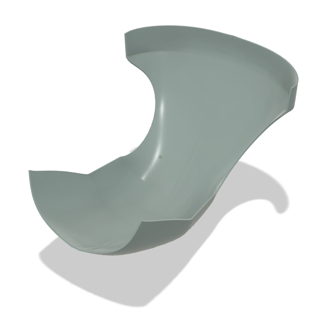 Surface reconstruction of racing seat created from 3D scan data using CAD modelling