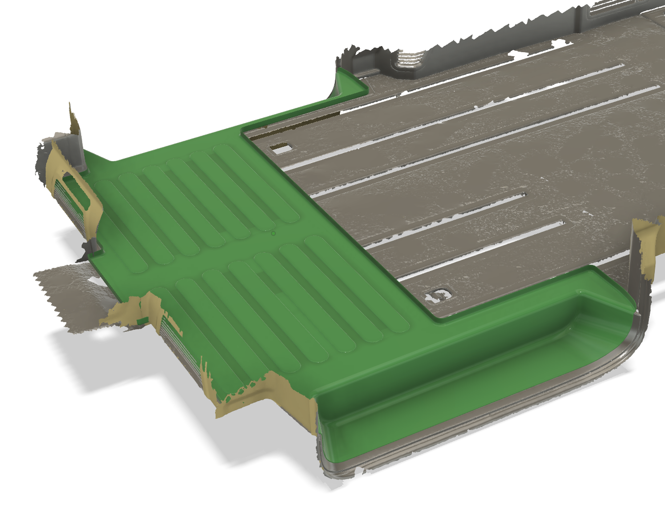 Final custom rubber floor mat design for Ford Tourneo improving usability and cleanliness
