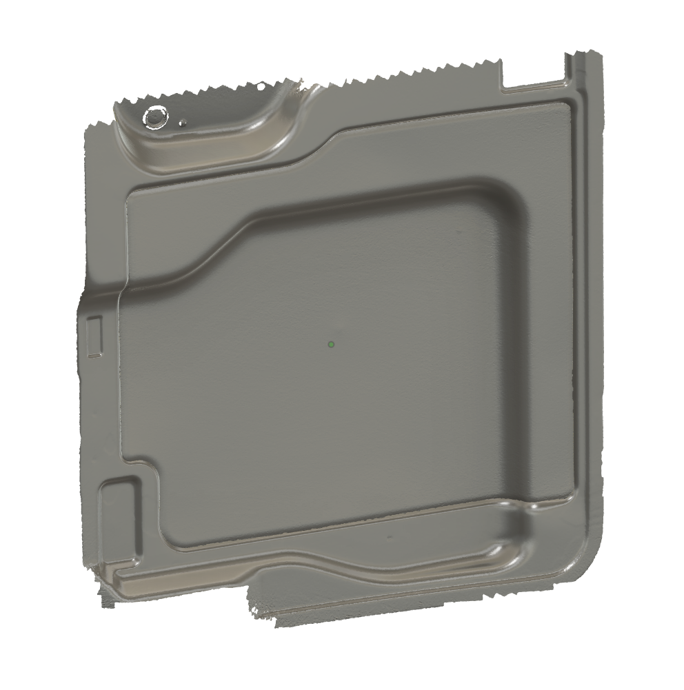 CAD reference surface of Ford Transit rear door used for stowage design development