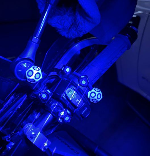 3D scan data of motorcycle handlebar and switch assembly used for reverse engineering