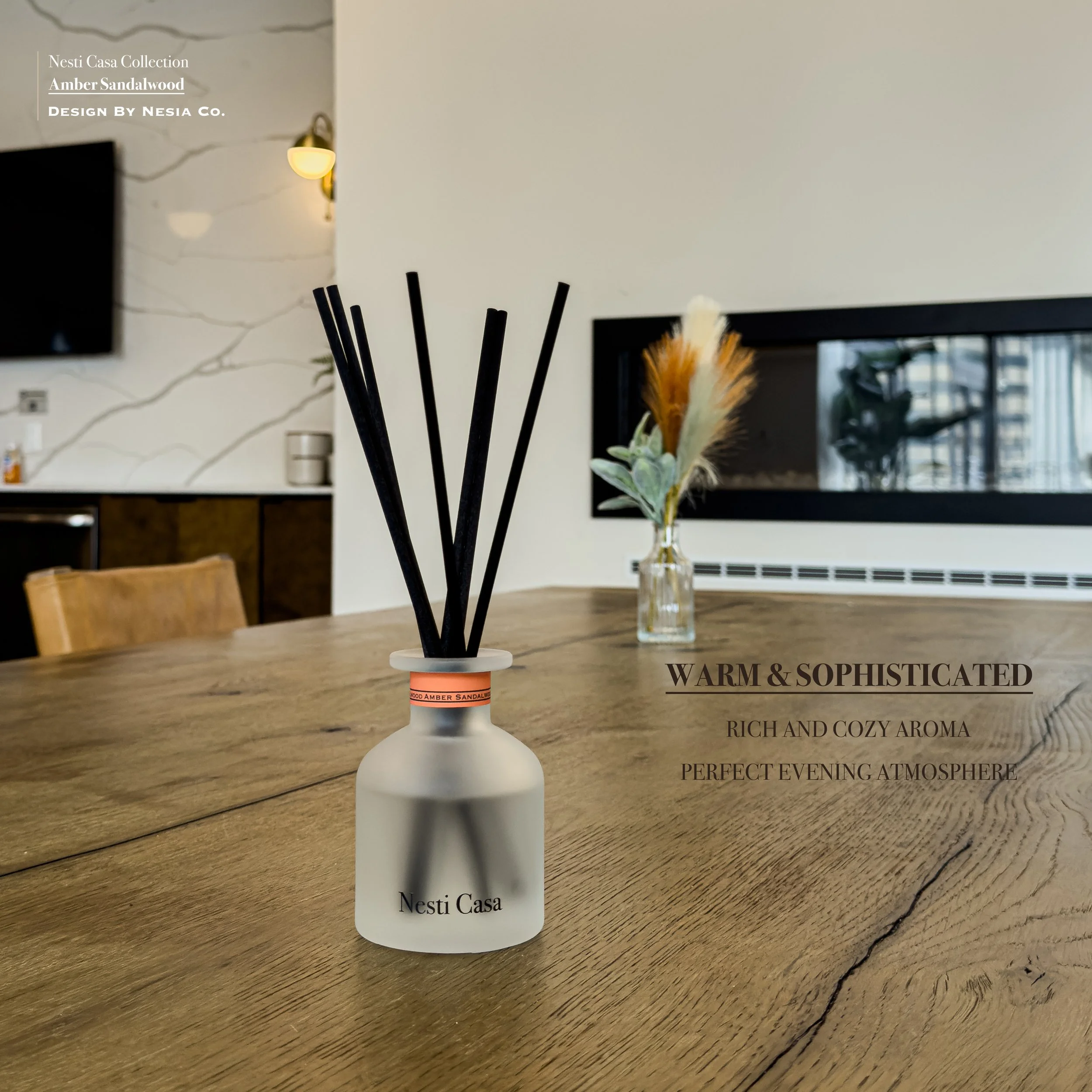 Reed Diffuser-Amber Sandalwood 120ml