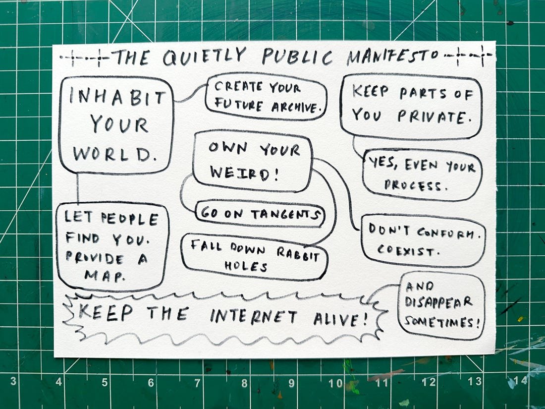 Quietly Public Manifesto by Carolyn Yoo