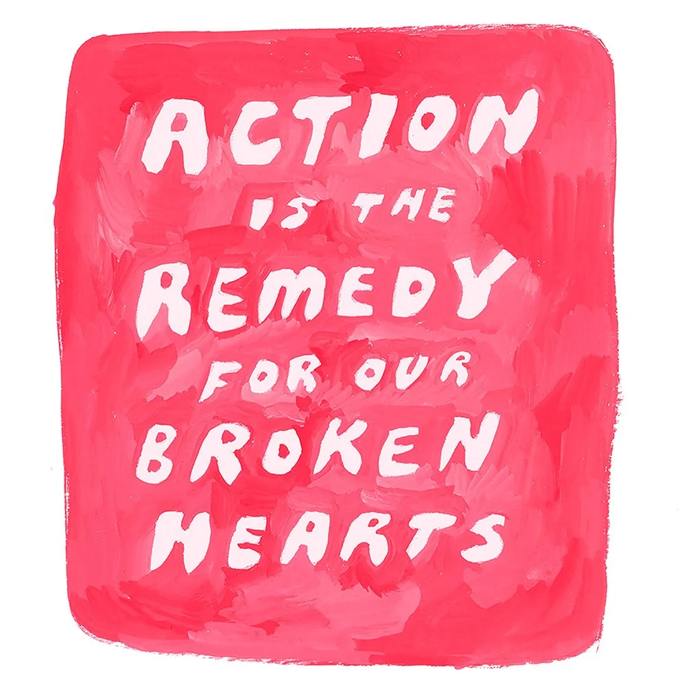 Action is the Remedy 8x10" Risograph Print