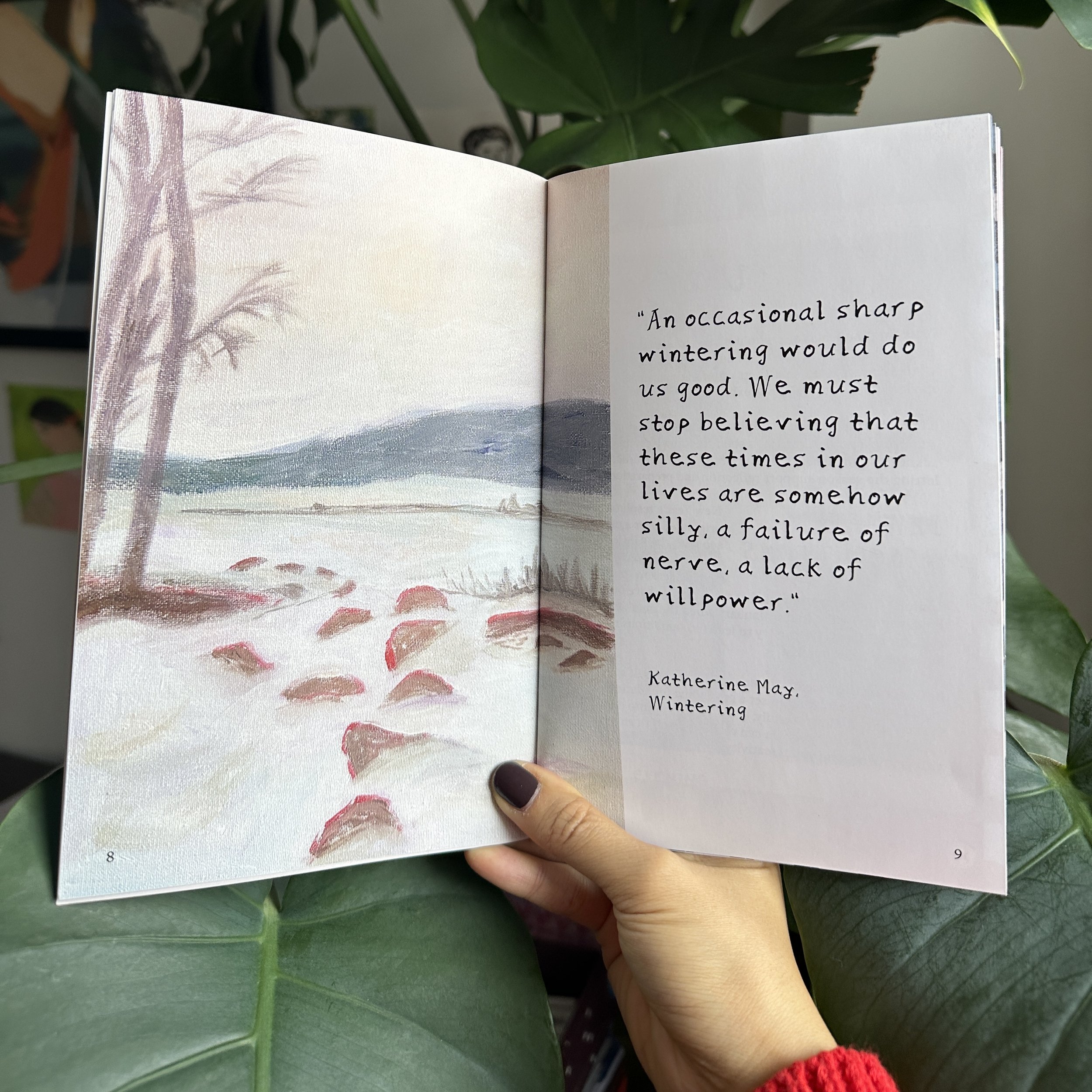 A spread from Winter Practice