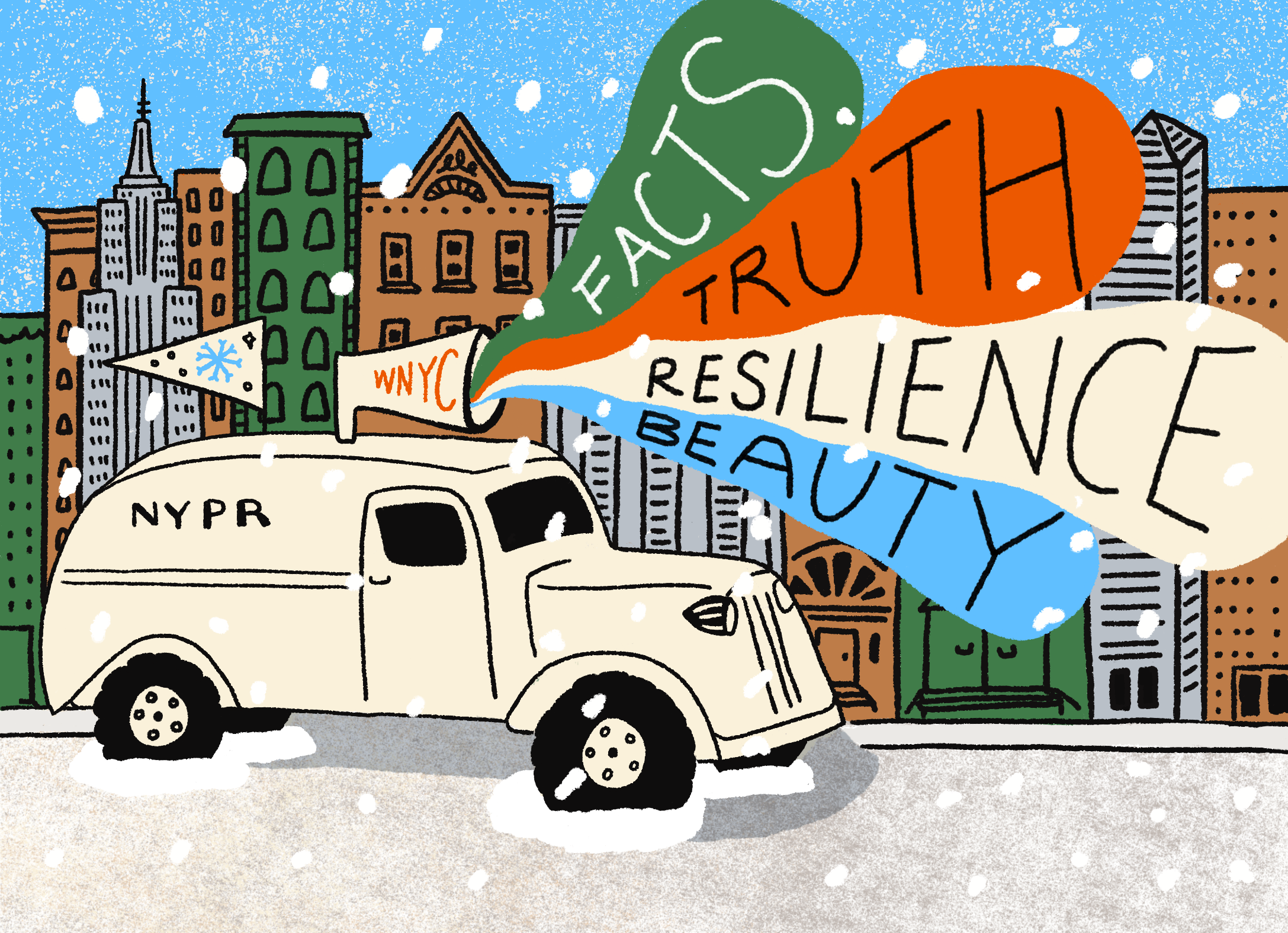 New York Public Radio 2025 Holiday Card