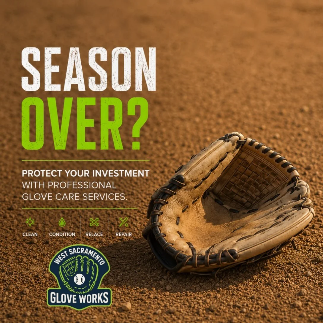 Baseball and softball season over? Take care of your gamer with professional glove services. We offer cleaning, conditioning, relacing, repairs and more to make sure you&rsquo;re ready to go season after season.