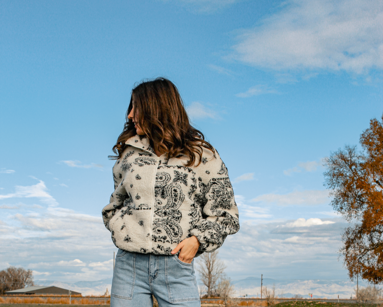 Bandana Sherpa Jacket