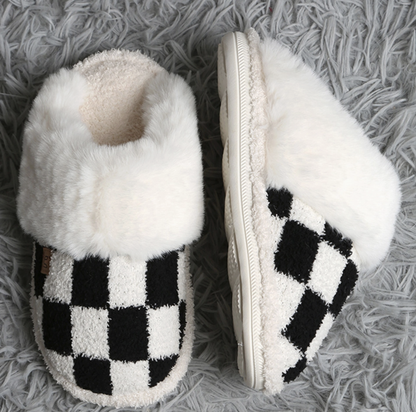 Checkerboard Slippers