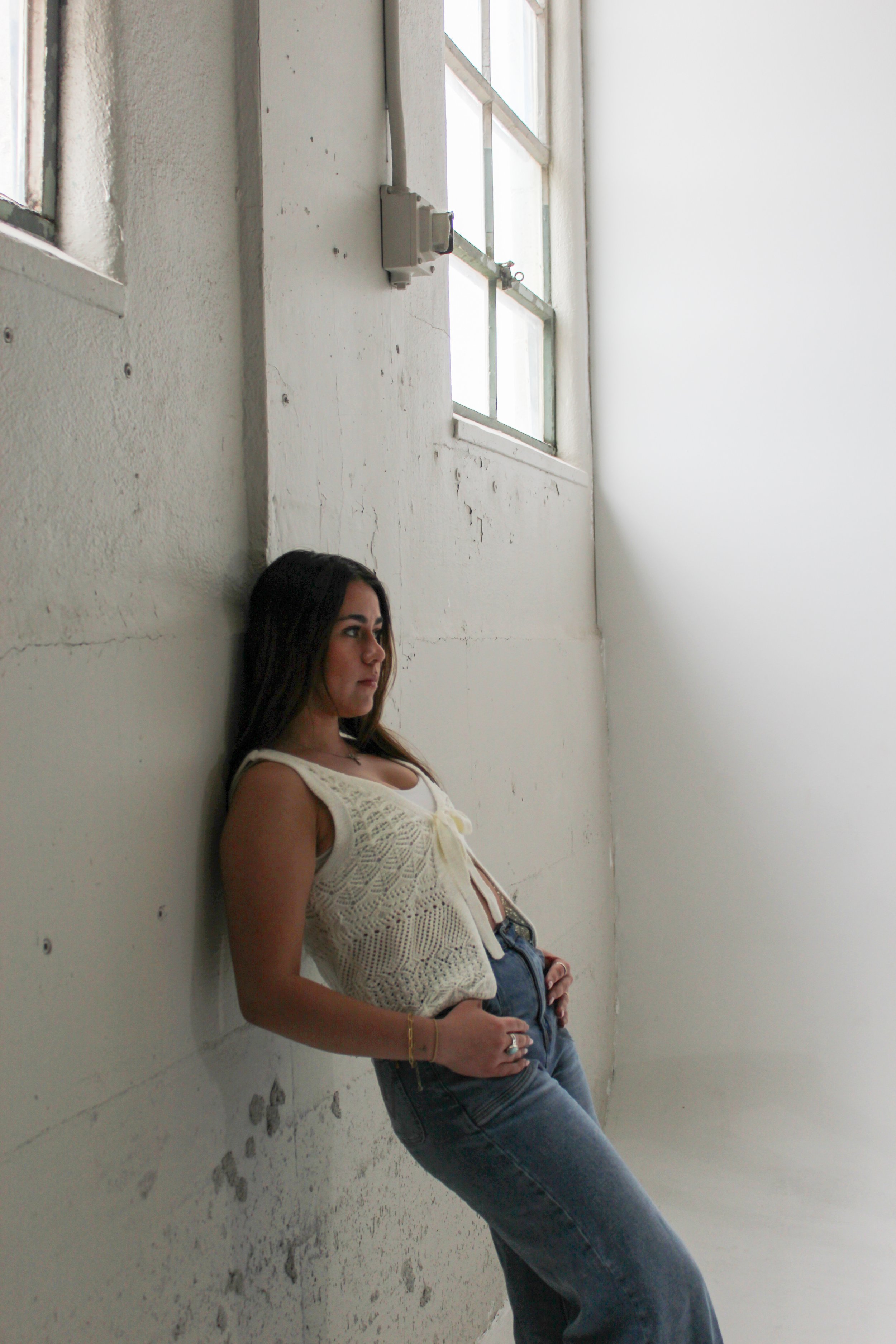 All Luck Tie-Front Top