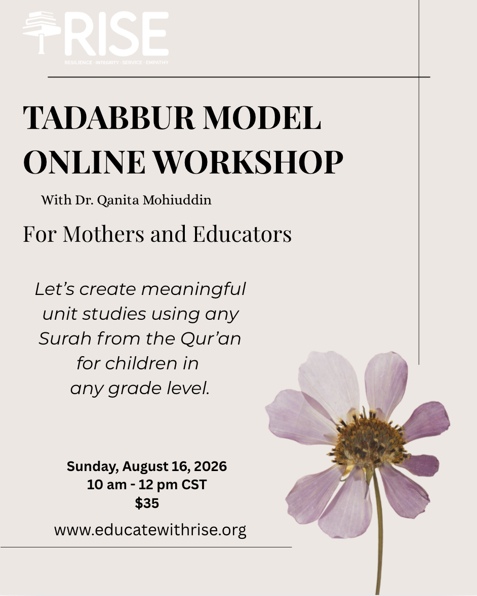 Tadabbur Online Workshop: Creating Qur’an-Based Unit Studies for All Ages