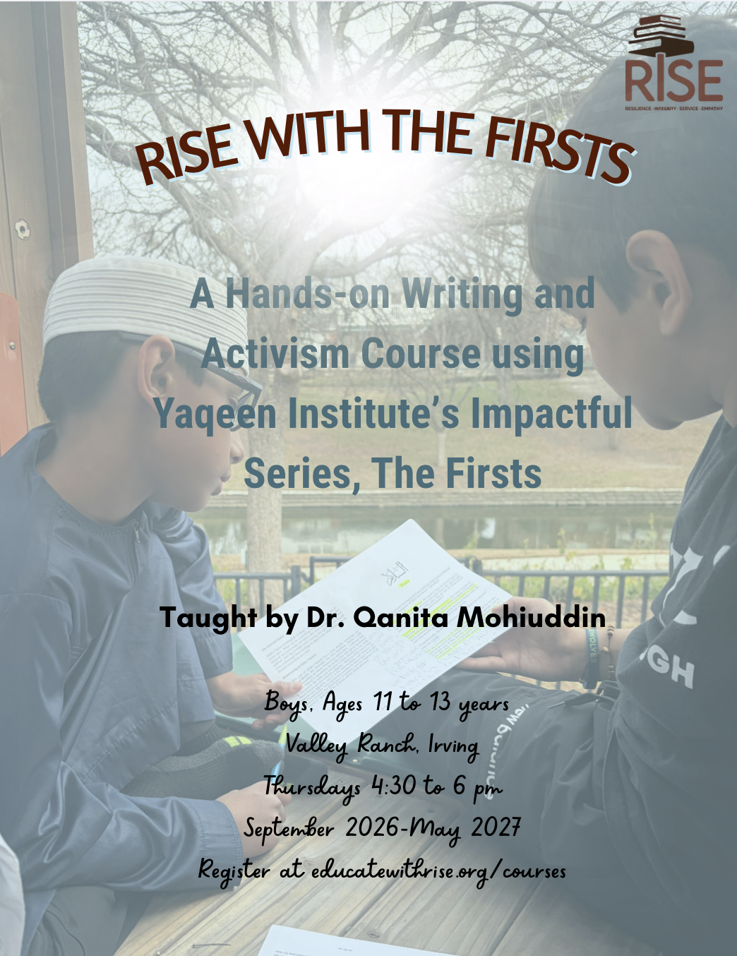 RISE with the Firsts (Boys' Session)