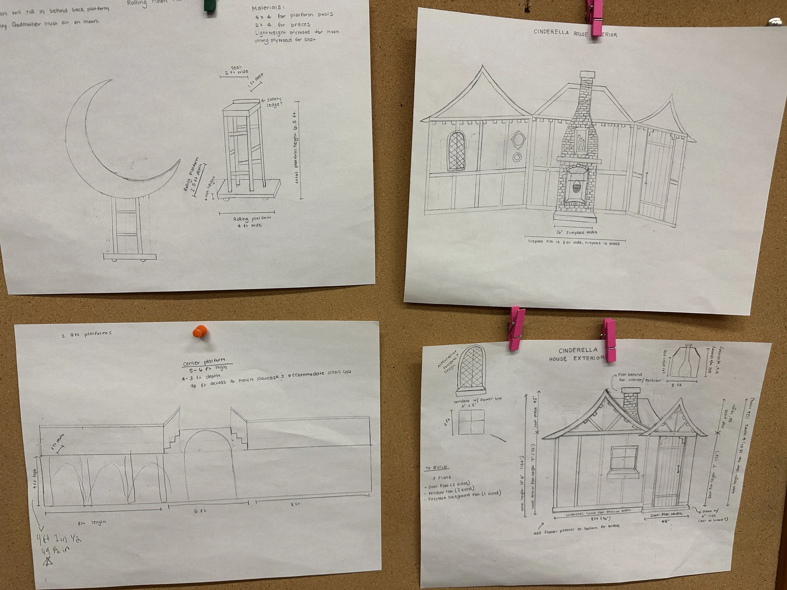 Scenic Drawings by my Teacher