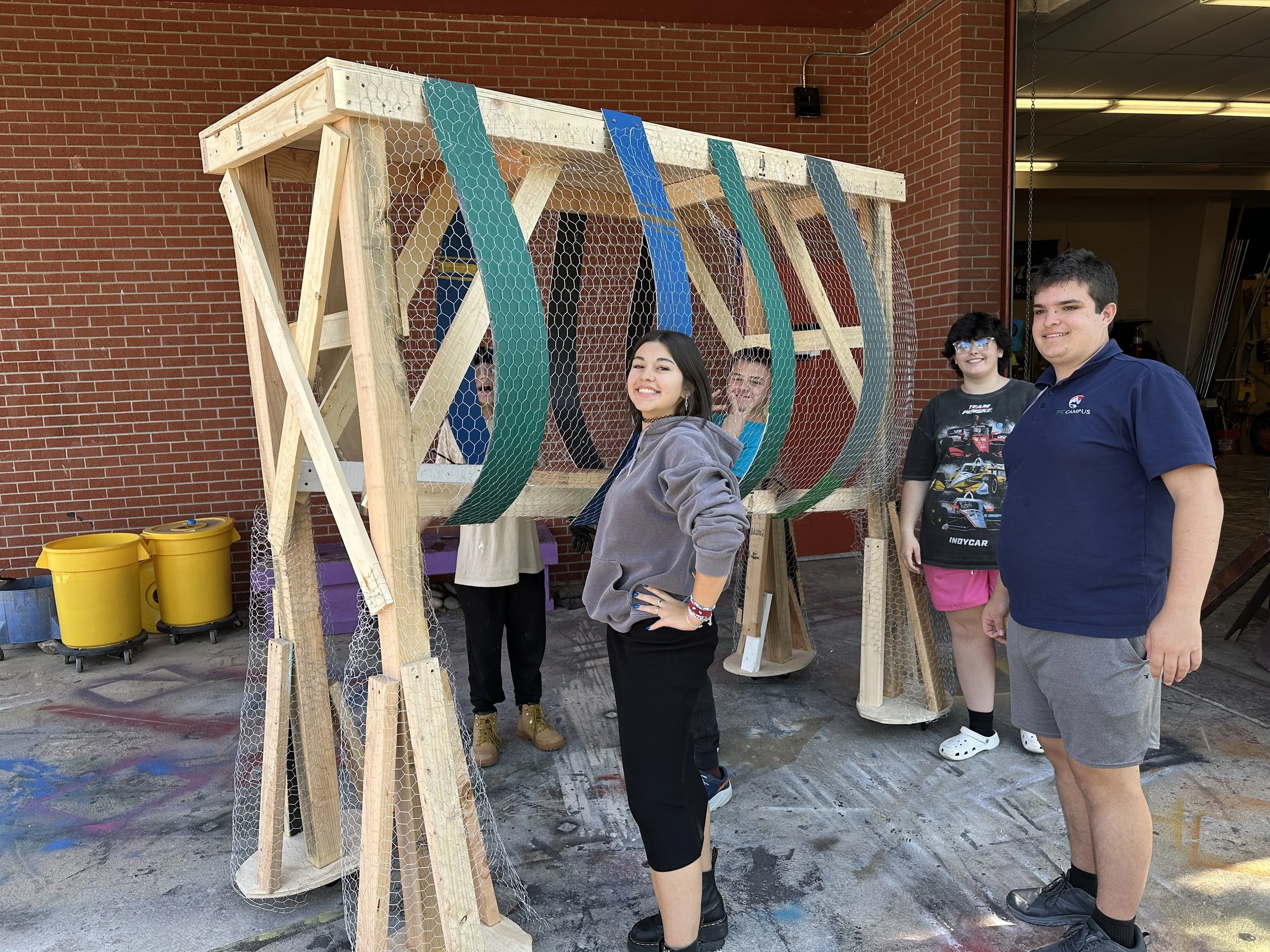 Construction Crew with the elephant
