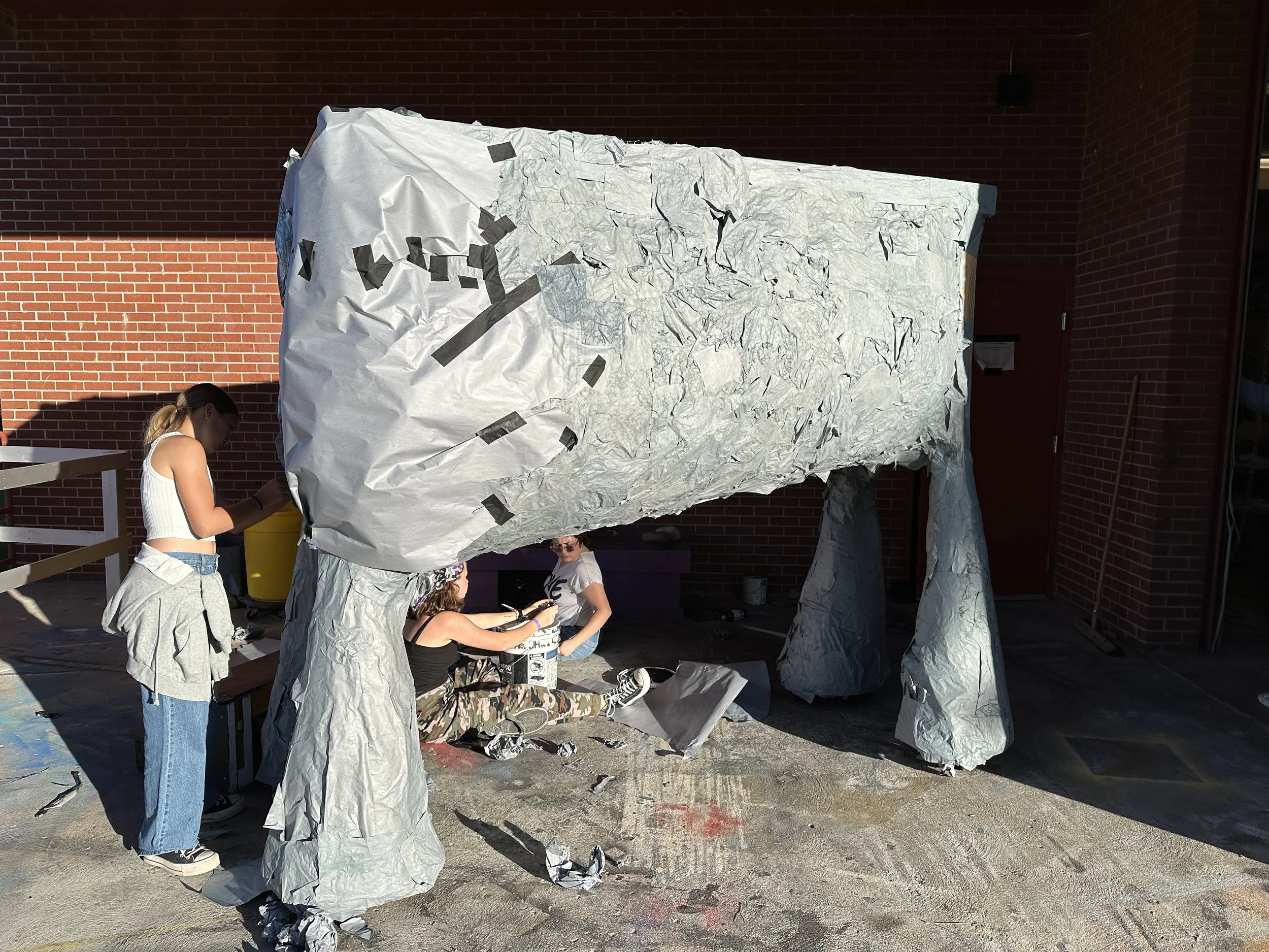 Almost fully paper mached