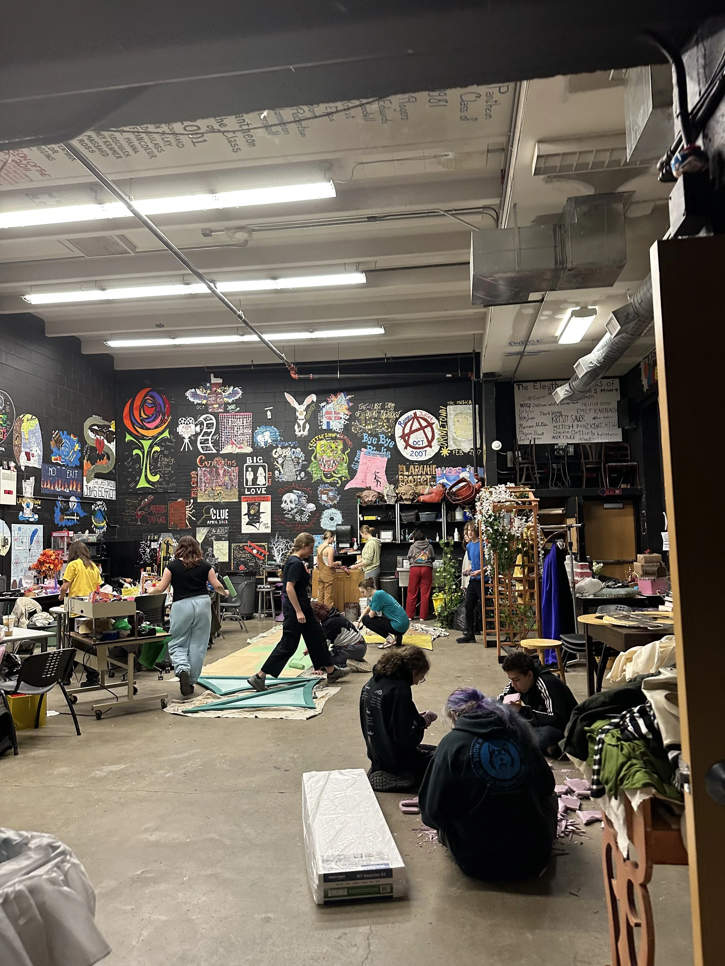 Working in the classroom