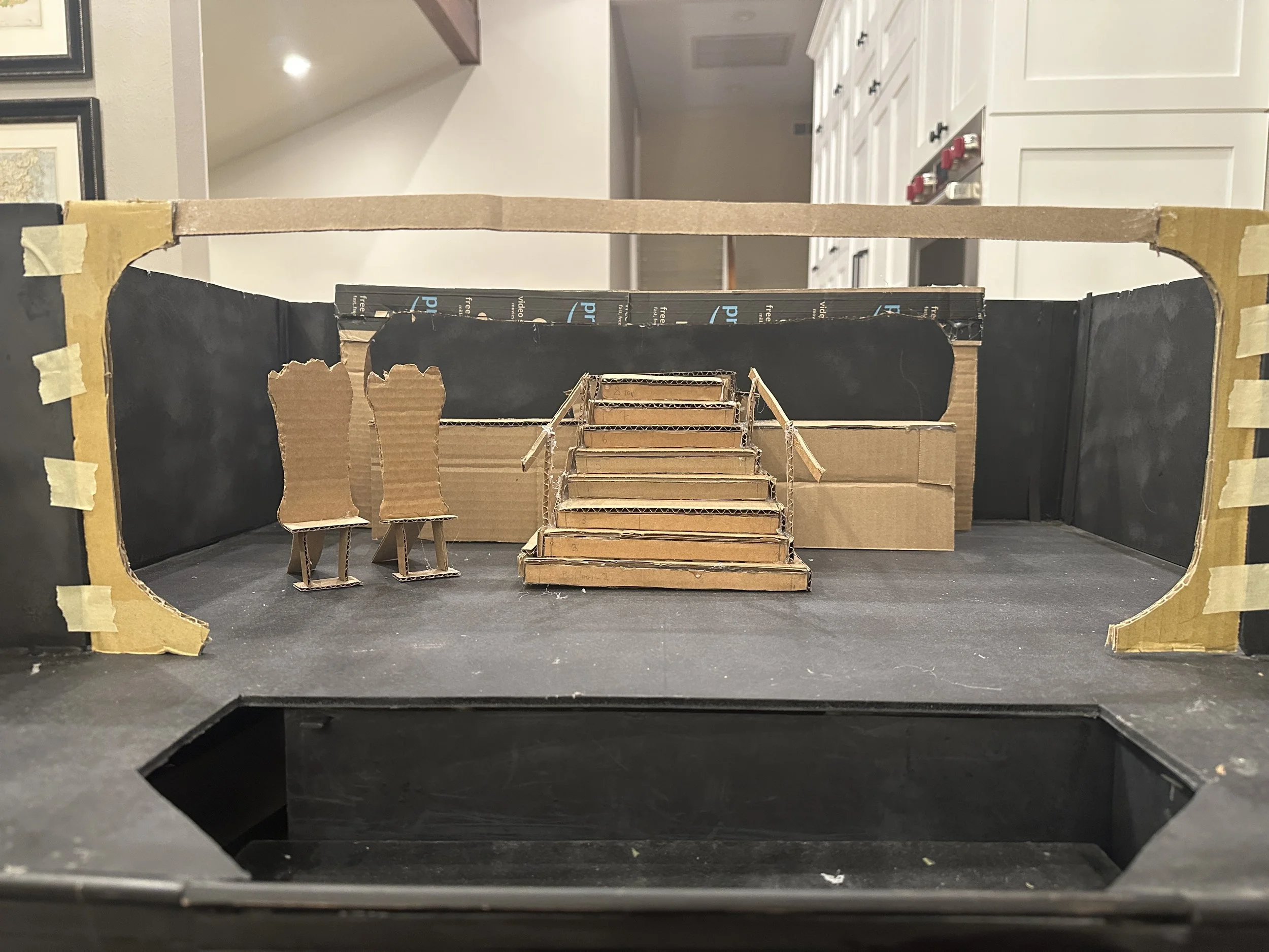 Scenic Model I made- A Palace Corridor