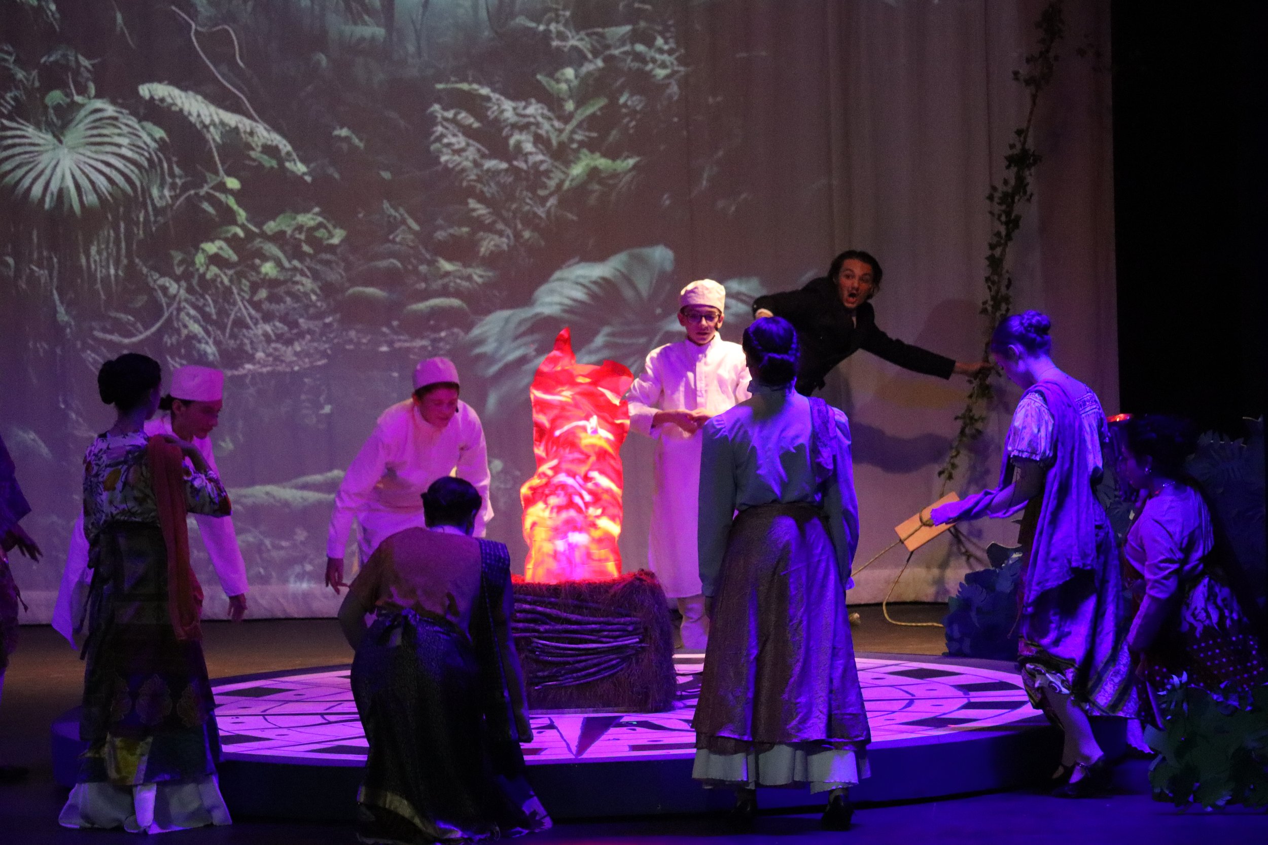 Passepartout swings in on a vine