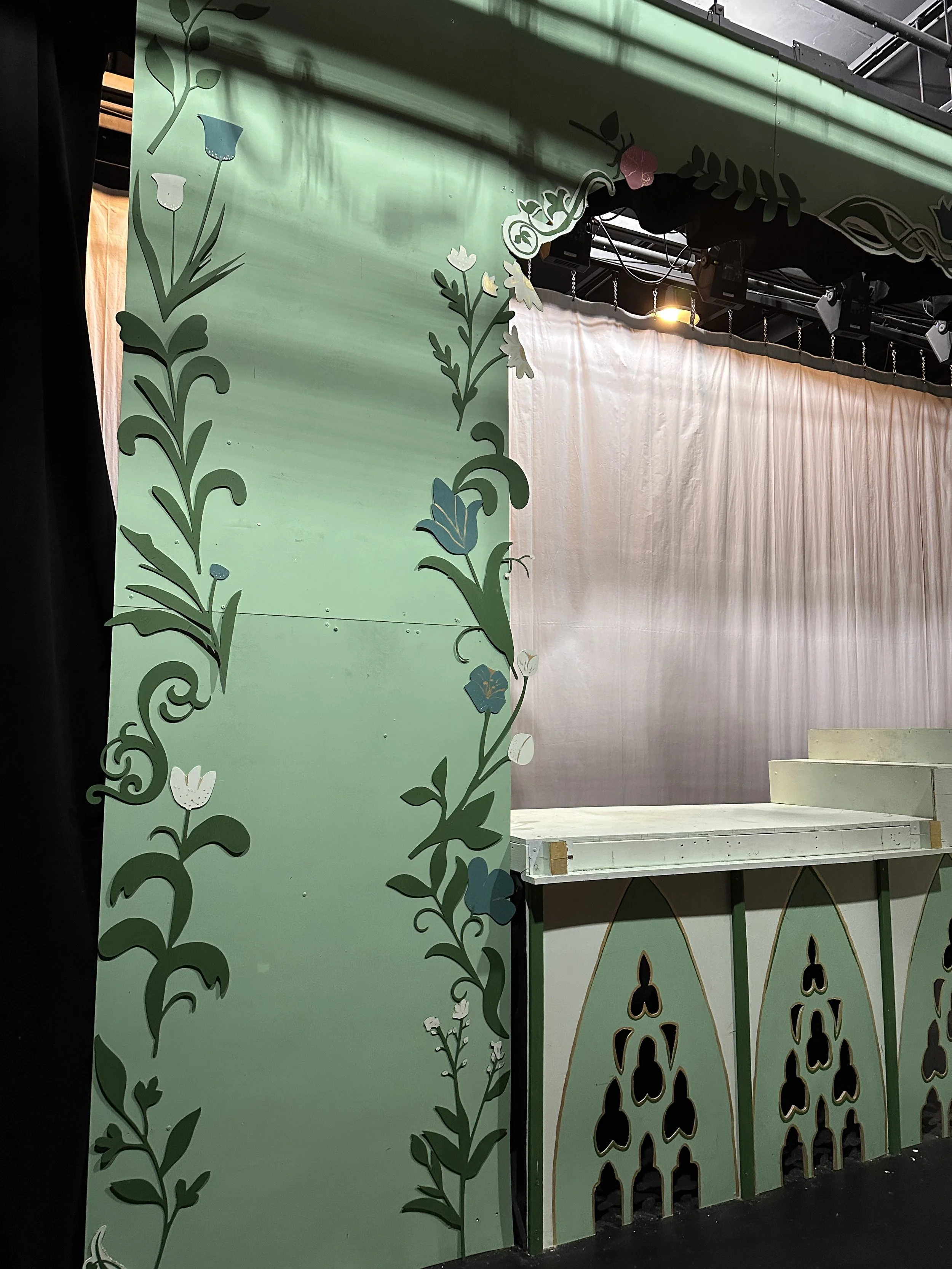 Adding flowers to the Proscenium Arch