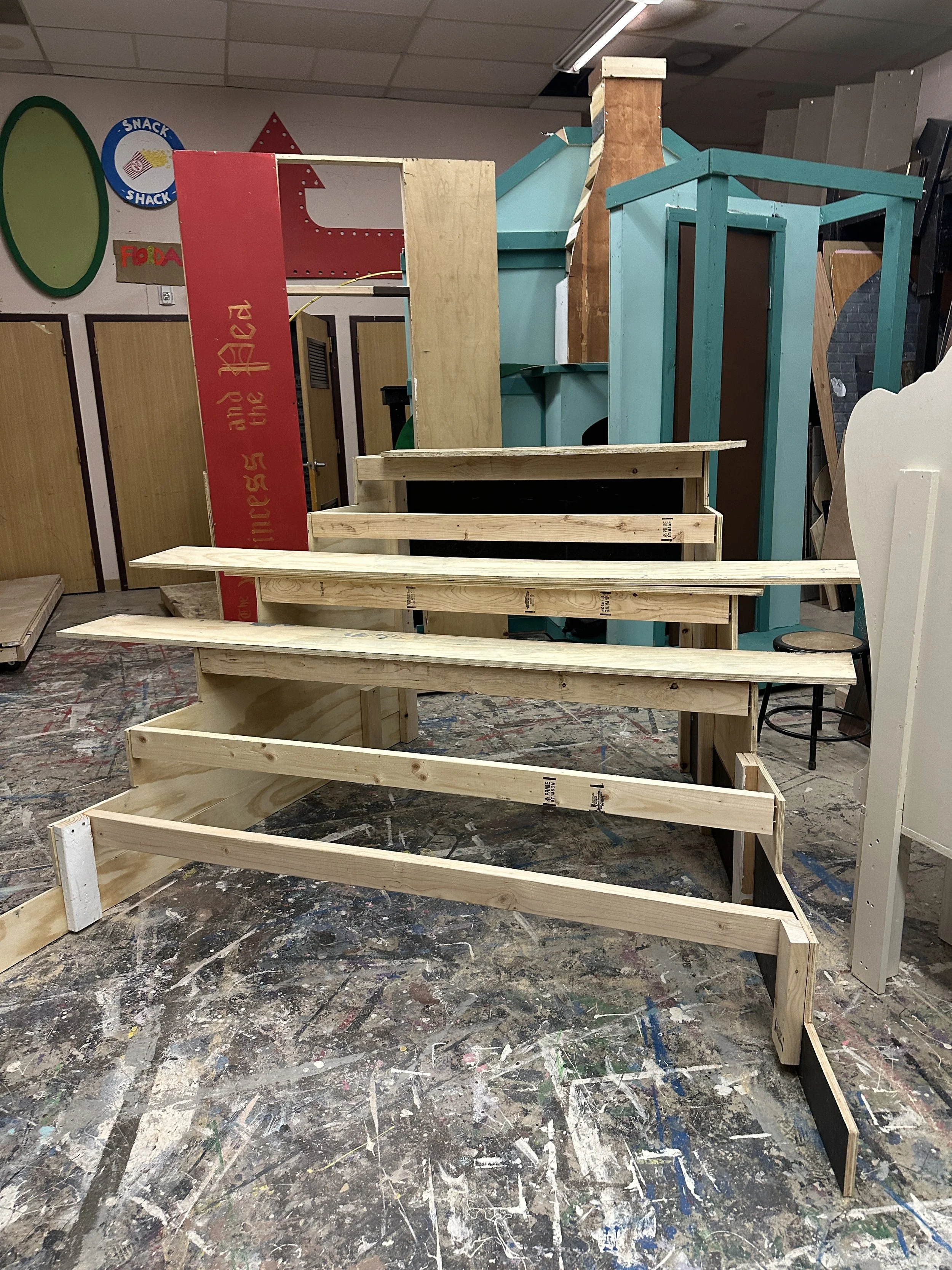 Grand Staircase being built