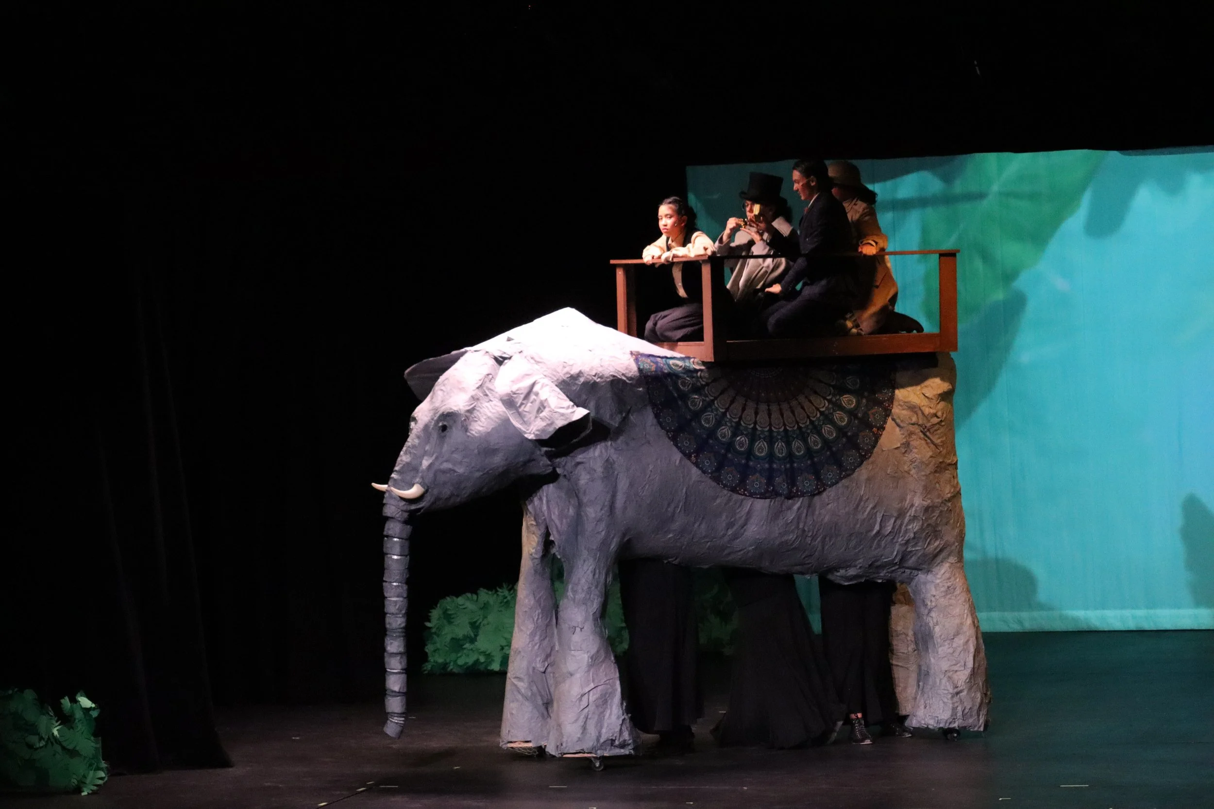 Riding Kiouni the Elephant
