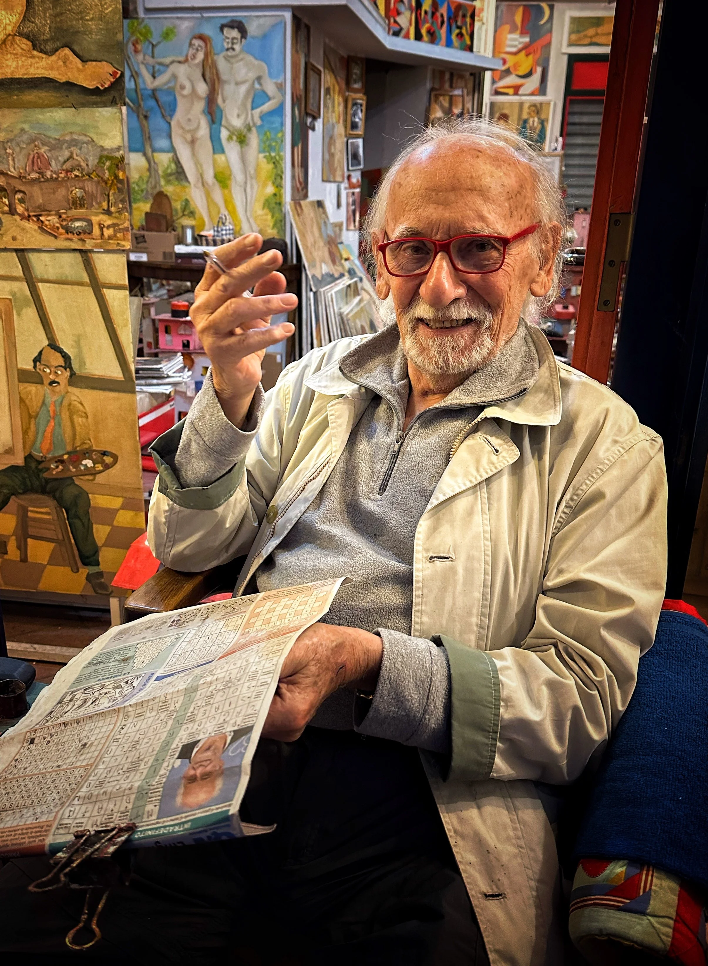 Artist in Oltrarno, Florence, Italy