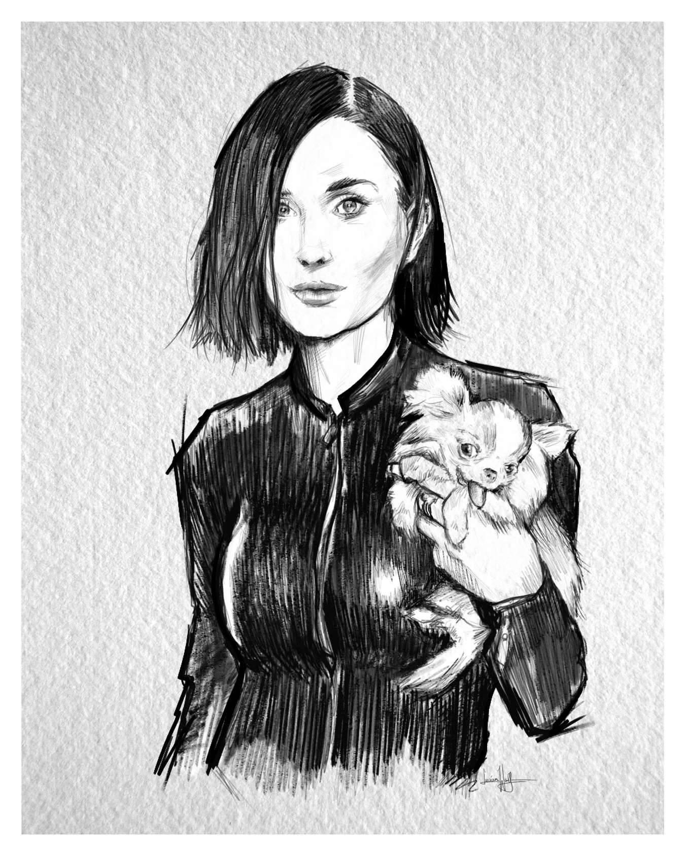 &ldquo;Retired from hunting werewolves and now only hunts front row seats at Milan Fashion Week.&rdquo; 😎

Demi giving straight up Selene from Underworld energy but instead of silver bullets? A tiny chihuahua named Pilaf (stealing the show) 

As a 9