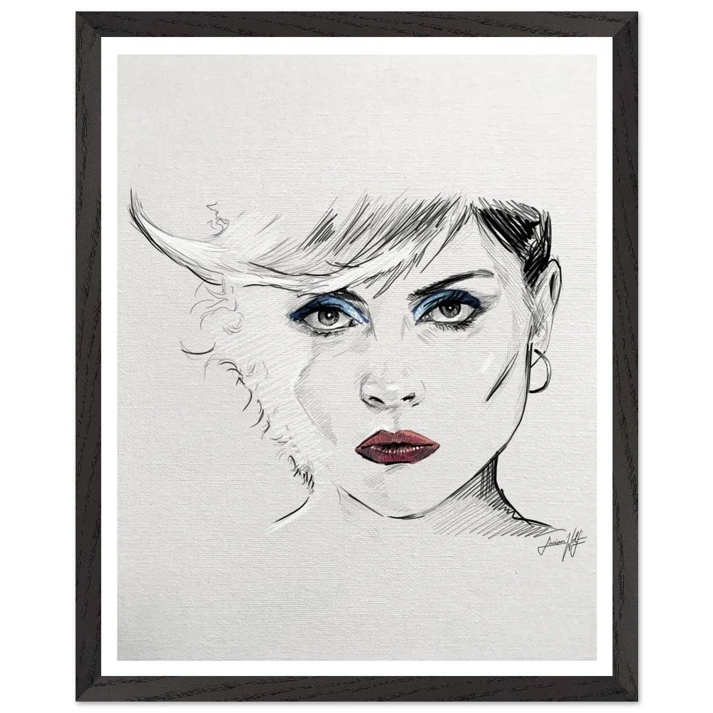 "Debbie Harry" - Premium Wooden Framed Matte Print