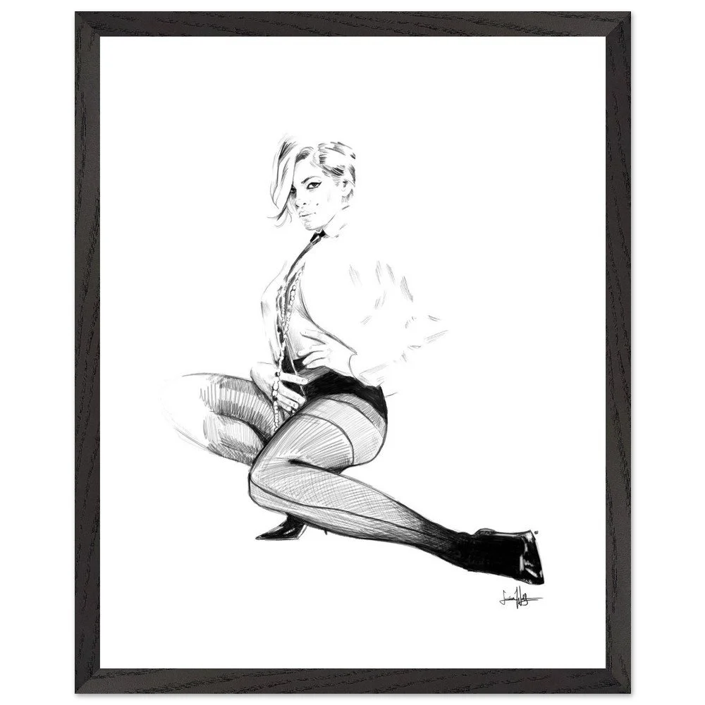 "Eva" - Premium Wooden Framed Matte Print
