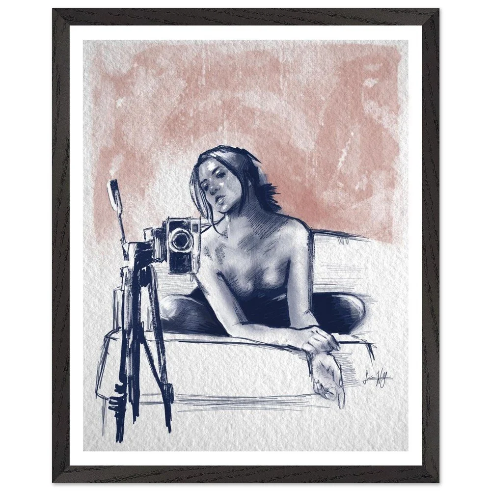 "Capture Me" - Premium Wooden Framed Matte Print