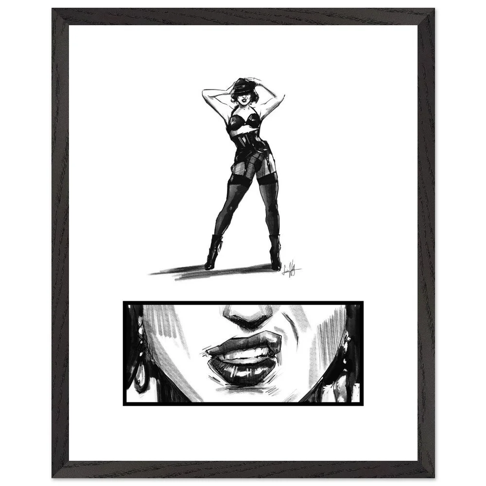 "Evana" - Premium Wooden Framed Matte Paper Print