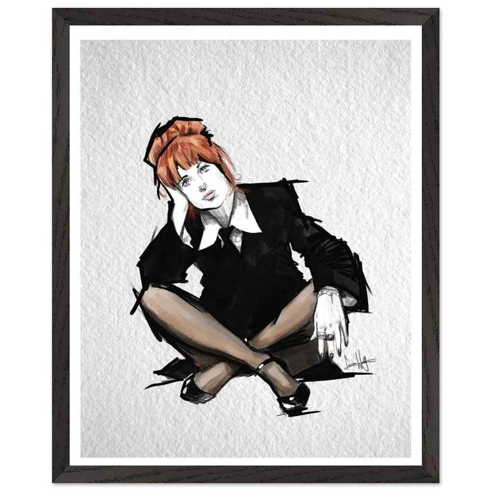"Hayley" - Premium Wooden Framed Matte Paper Print