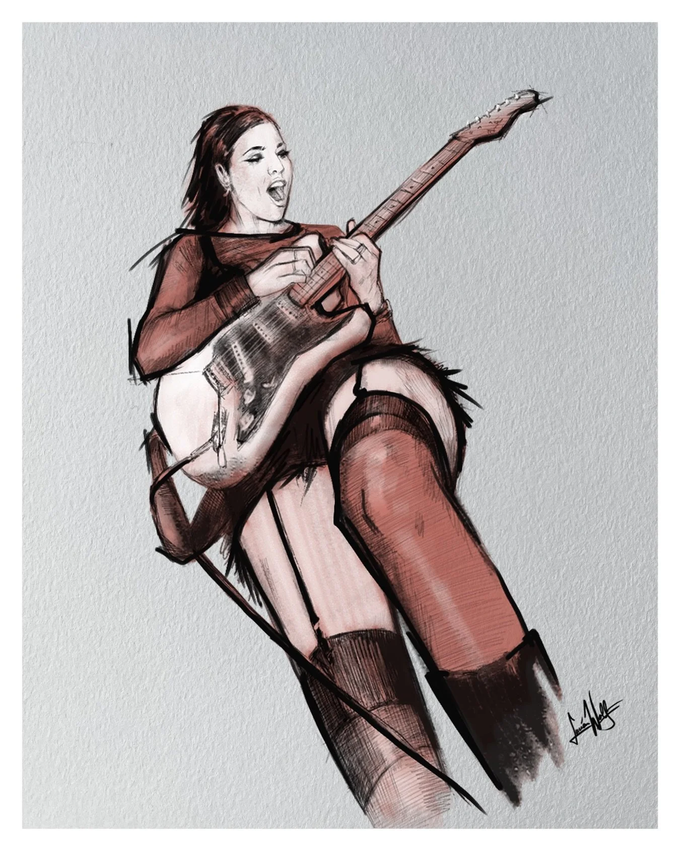 Wood becomes voice,
Steel becomes soul,
Each note a spark,
Each chord takes hold.

For one brief moment,
All else falls aside,
an instrument becomes
&hellip;A love letter alive.

Sketch Portrait Featuring: @caitlinstarr__ 🖤

#sketchartwork #portrait