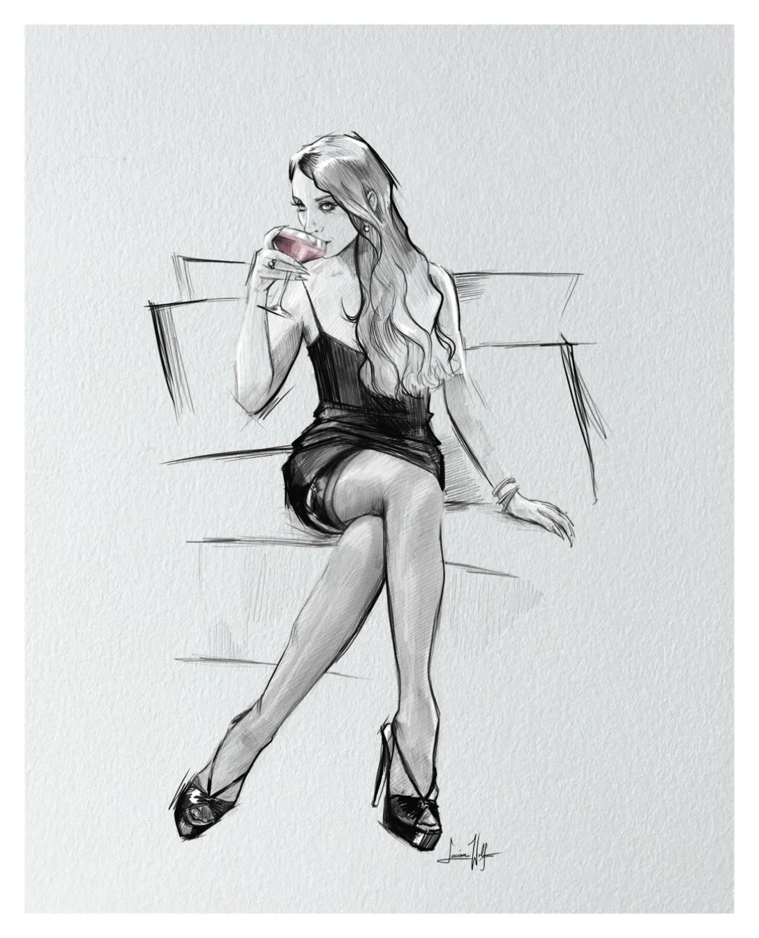 Sink your teeth into the heart of Midnight 
Rage with love and burn bright 
For these moments are few and then forever gone
So Rage with love until the Dawn. 

- LW 

Portrait Drawing Featuring: @sabrinaprettyreal 🖤

#artcollections #portraitdrawing