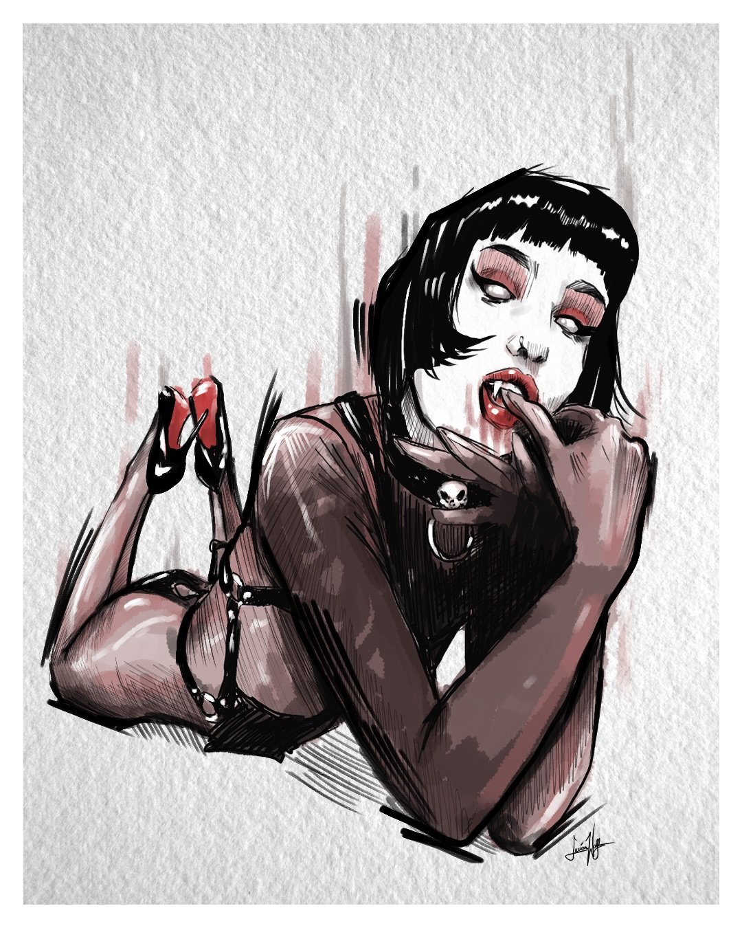 🎃 5 days of Halloween Continues 🎃

The Vampiric Prayer 

𝑳𝒆𝒕 𝒏𝒐𝒕 𝒚𝒐𝒖𝒓 𝒇𝒆𝒂𝒓 𝒐𝒓 𝒈𝒐𝒅 𝒓𝒆𝒔𝒕𝒓𝒂𝒊𝒏 𝒚𝒐𝒖
𝑰 𝒂𝒎 𝒉𝒆𝒓𝒆 𝒕𝒐 𝒔𝒆𝒕 𝒚𝒐𝒖 𝒇𝒓𝒆𝒆,
𝑰𝒏 𝒅𝒆𝒆𝒑 𝒆𝒎𝒃𝒓𝒂𝒄𝒆 𝒘𝒊𝒕𝒉 𝒕𝒉𝒆 𝒅𝒂𝒓𝒌𝒏𝒆𝒔𝒔
𝑻𝒉𝒆 𝒃𝒍𝒐𝒐