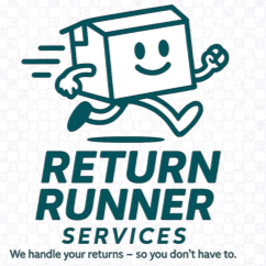 Illustration of a running monitor mascot with a smiling face, holding a key, and the text 'Return Runner Services' beneath it.