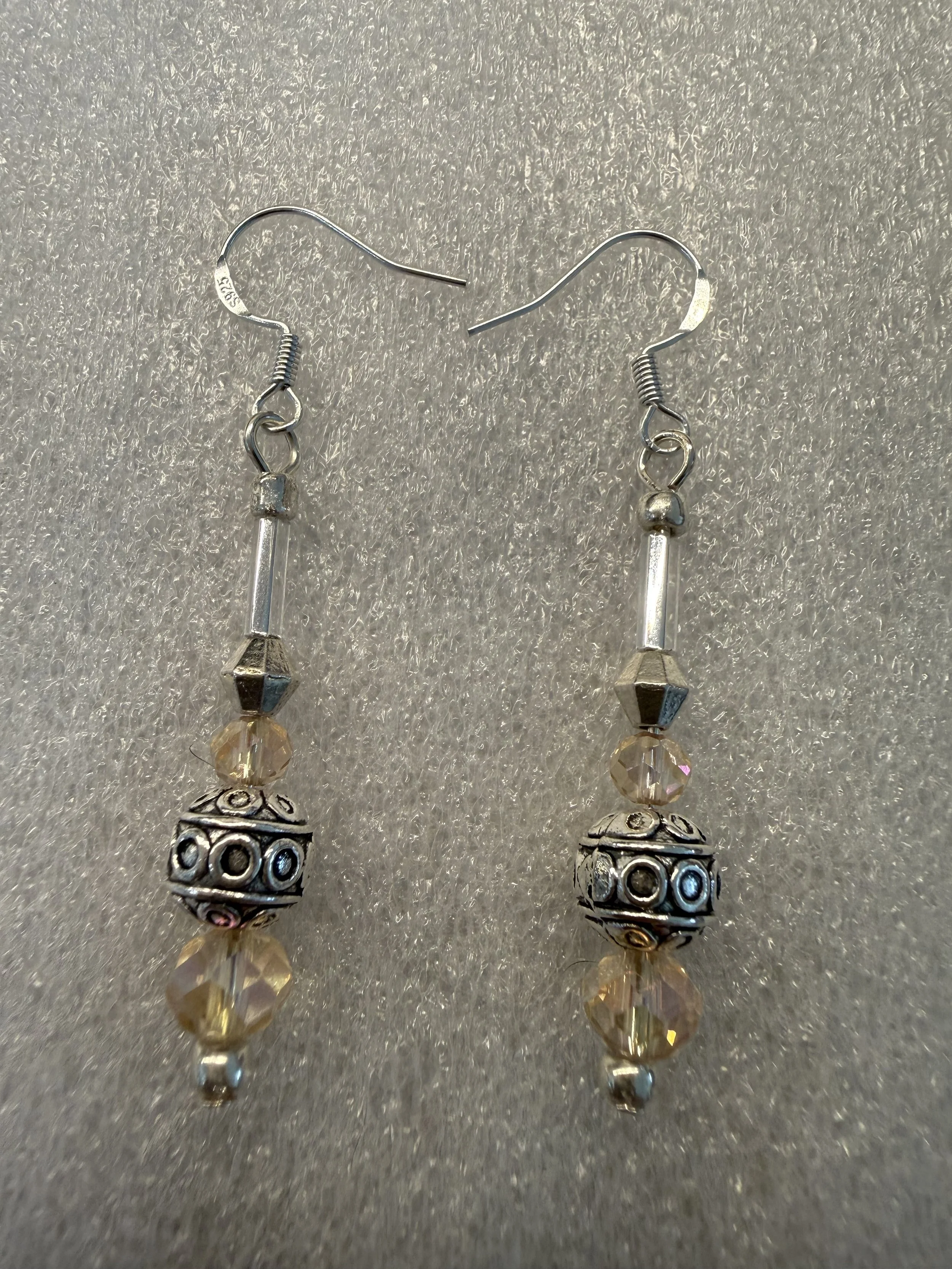 Genie Style Silver Earrings