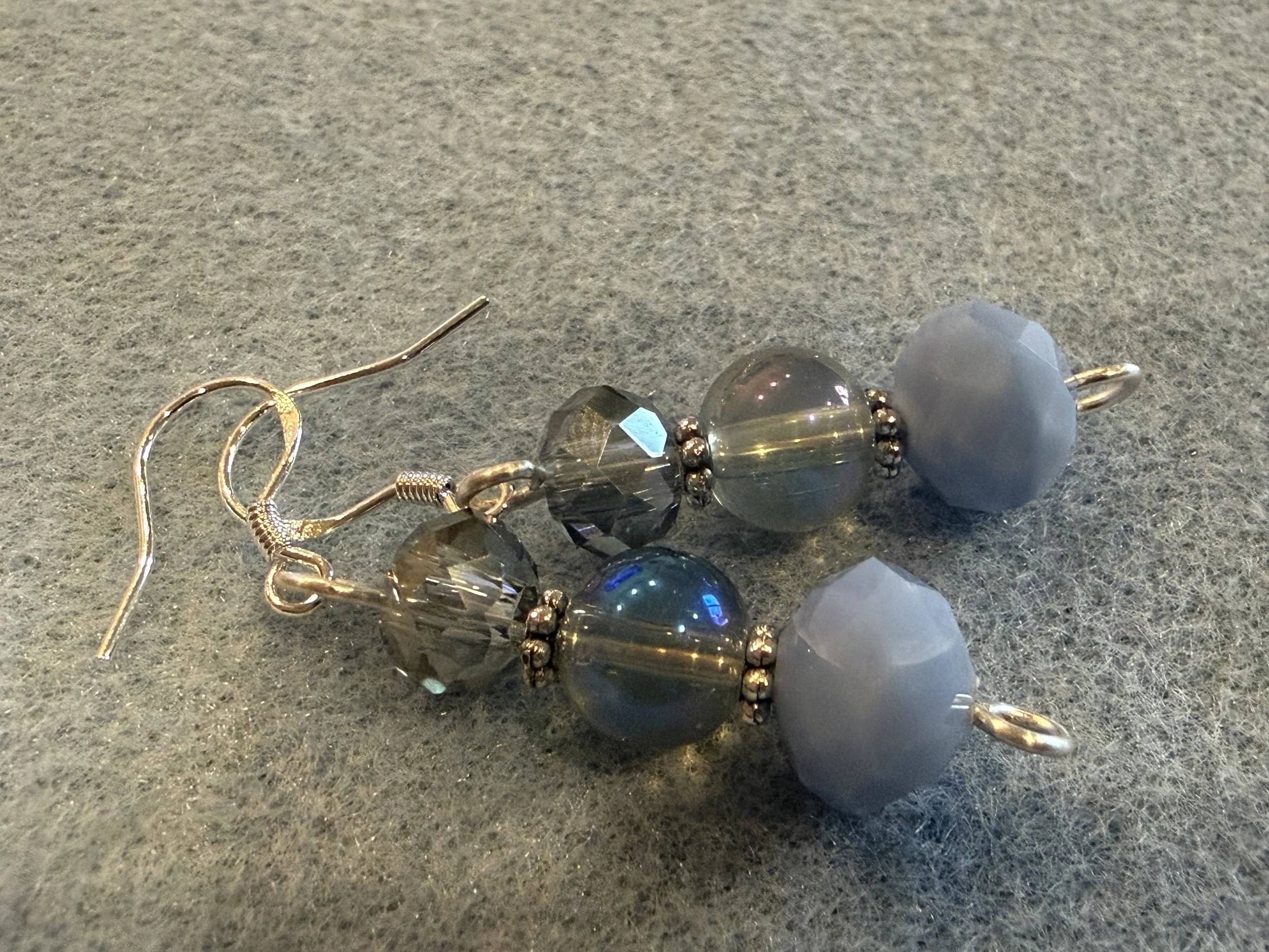 Muted Blue Radiance Earrings