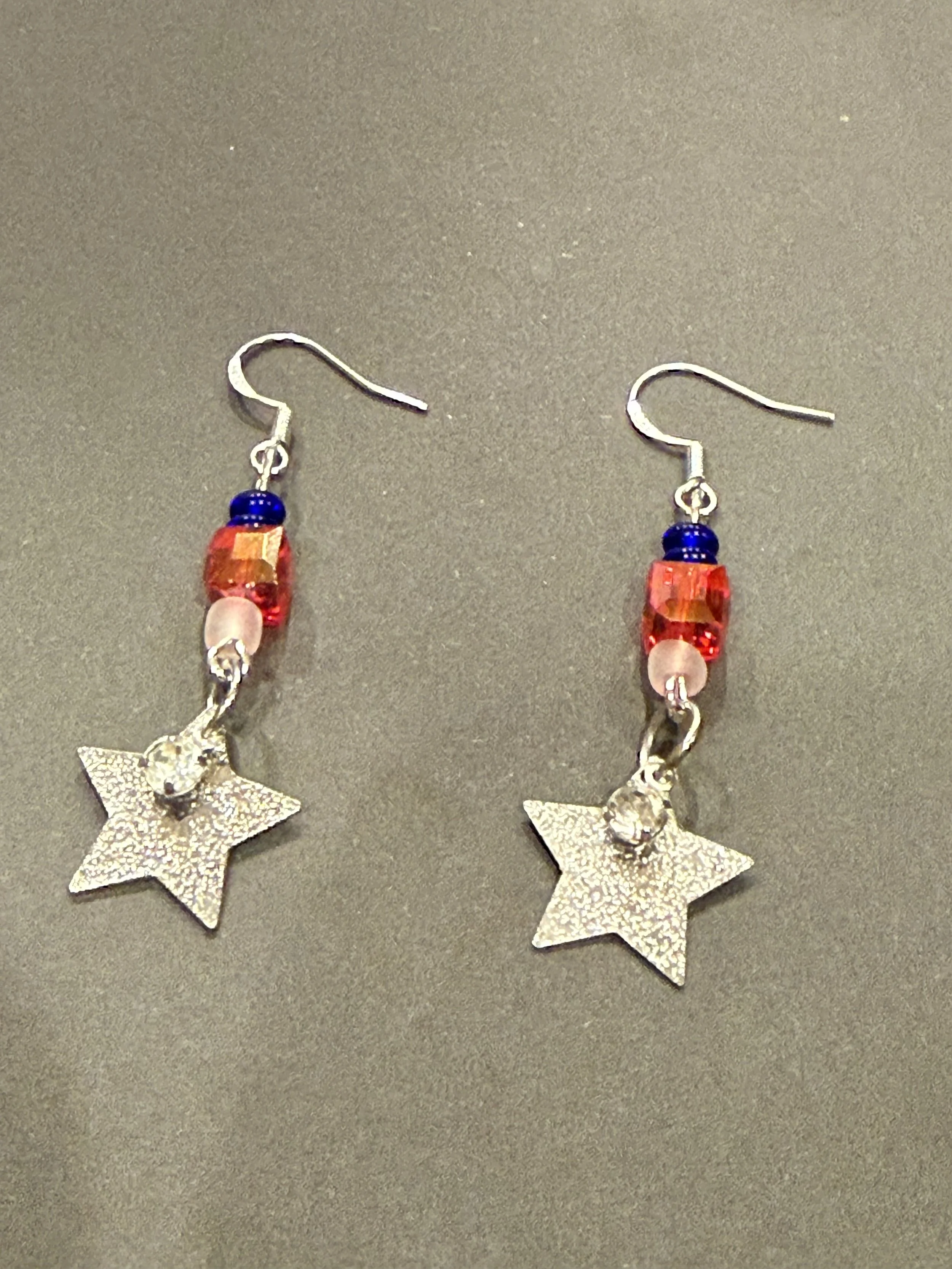 Red, White & Stars Earrings