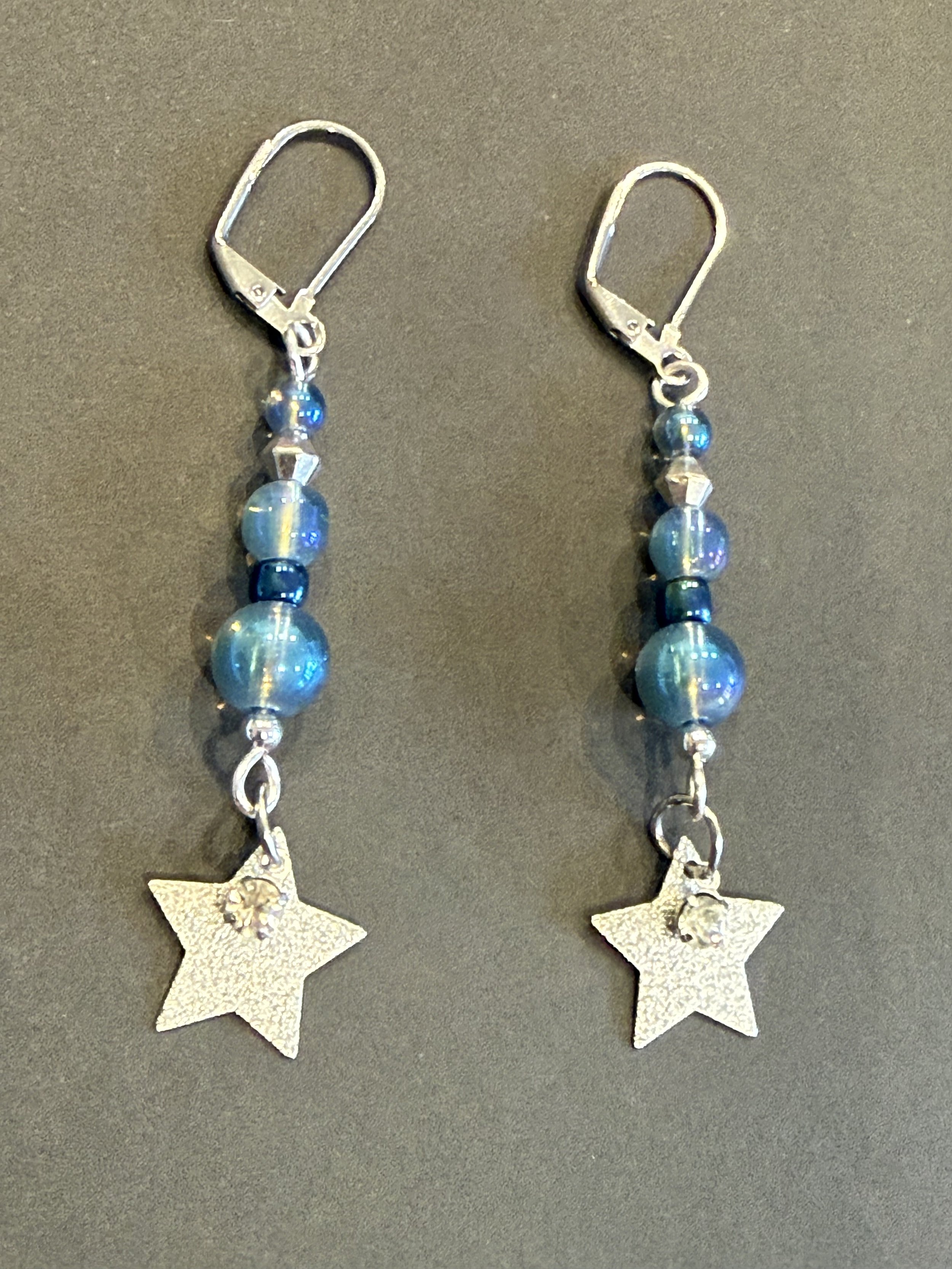 Celestial Blue Star Earrings