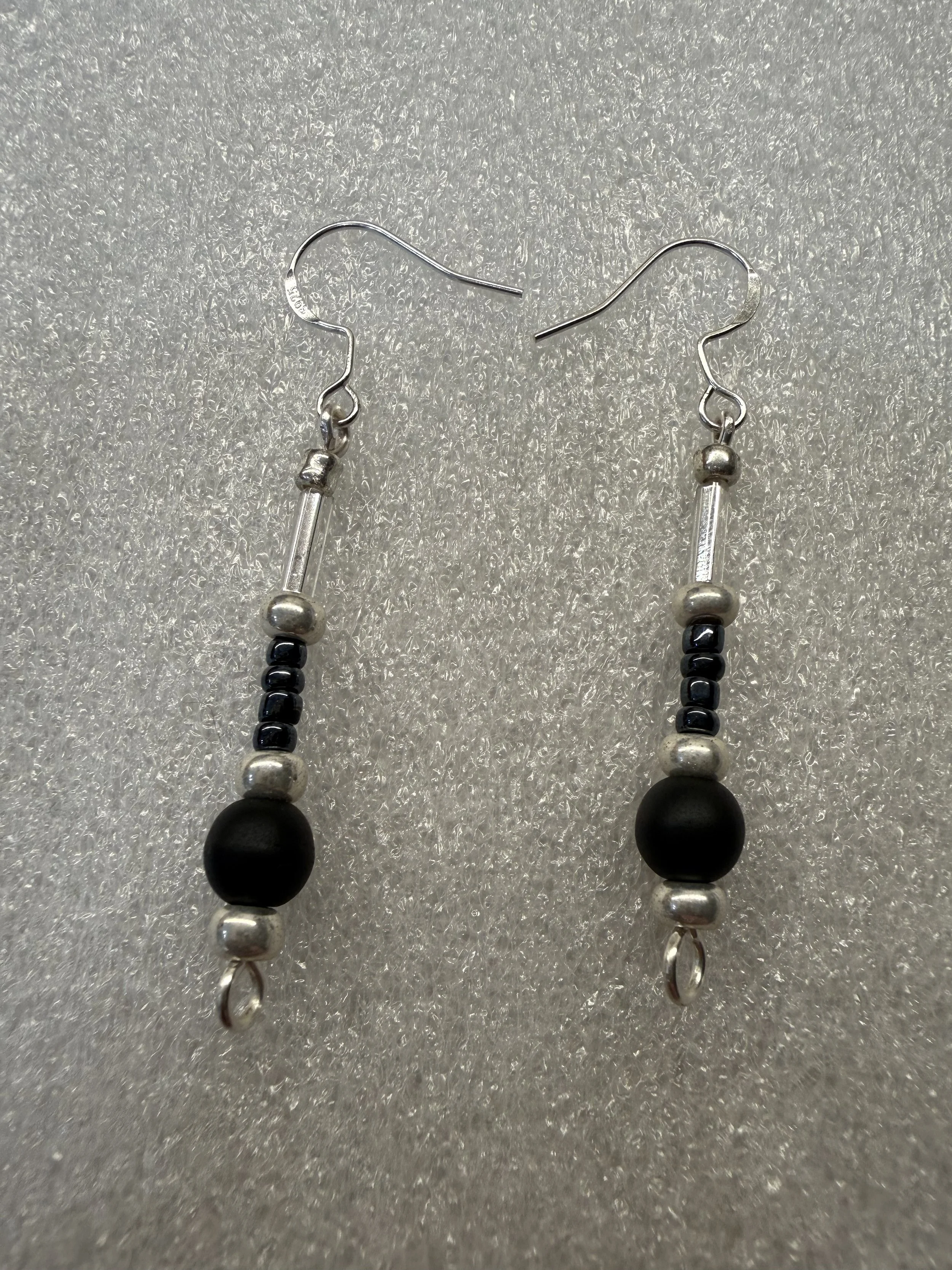 Black and Silver II Earrings